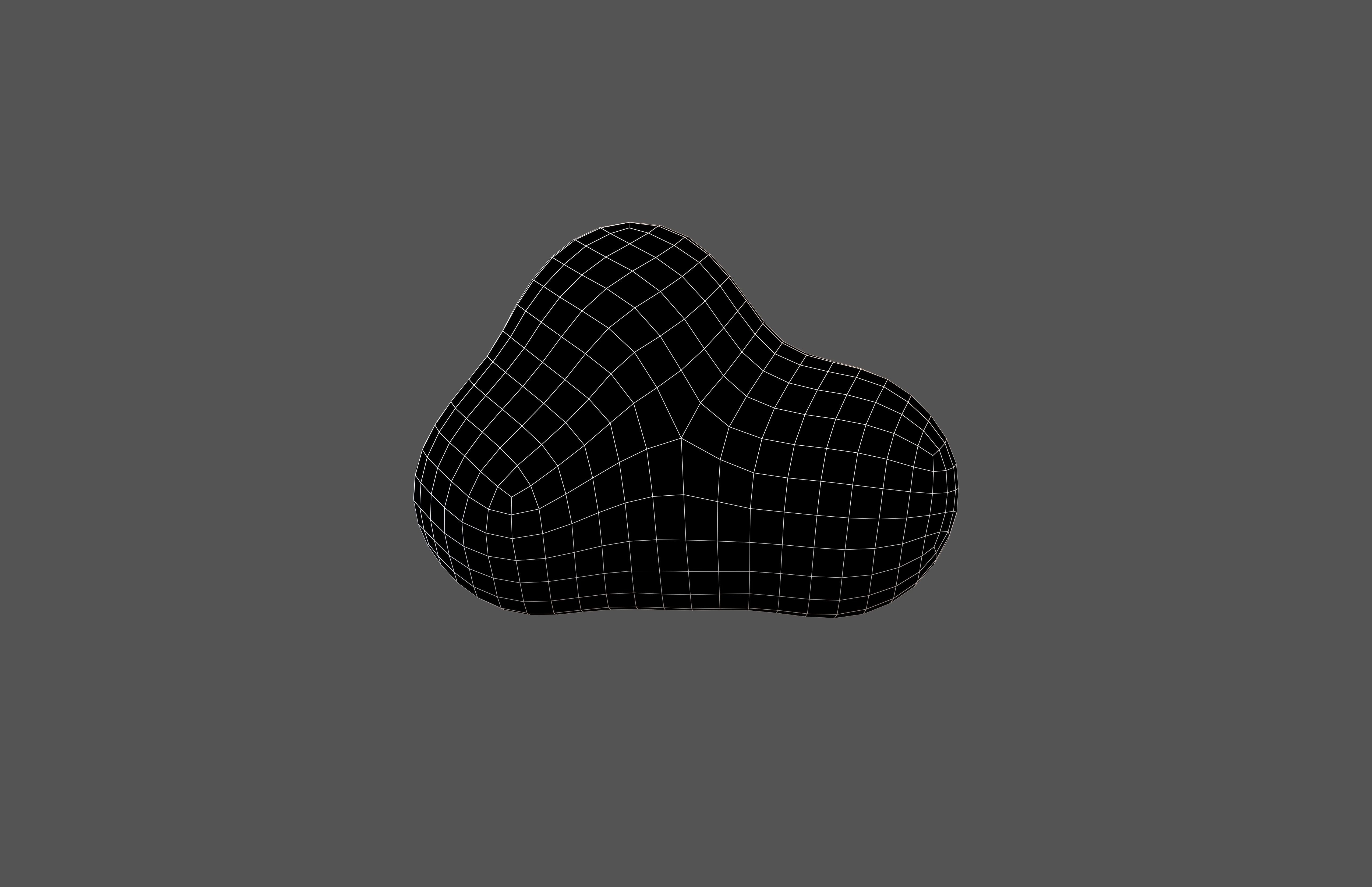 Cartoon Cloud v10 005 Low-poly 3D model_4