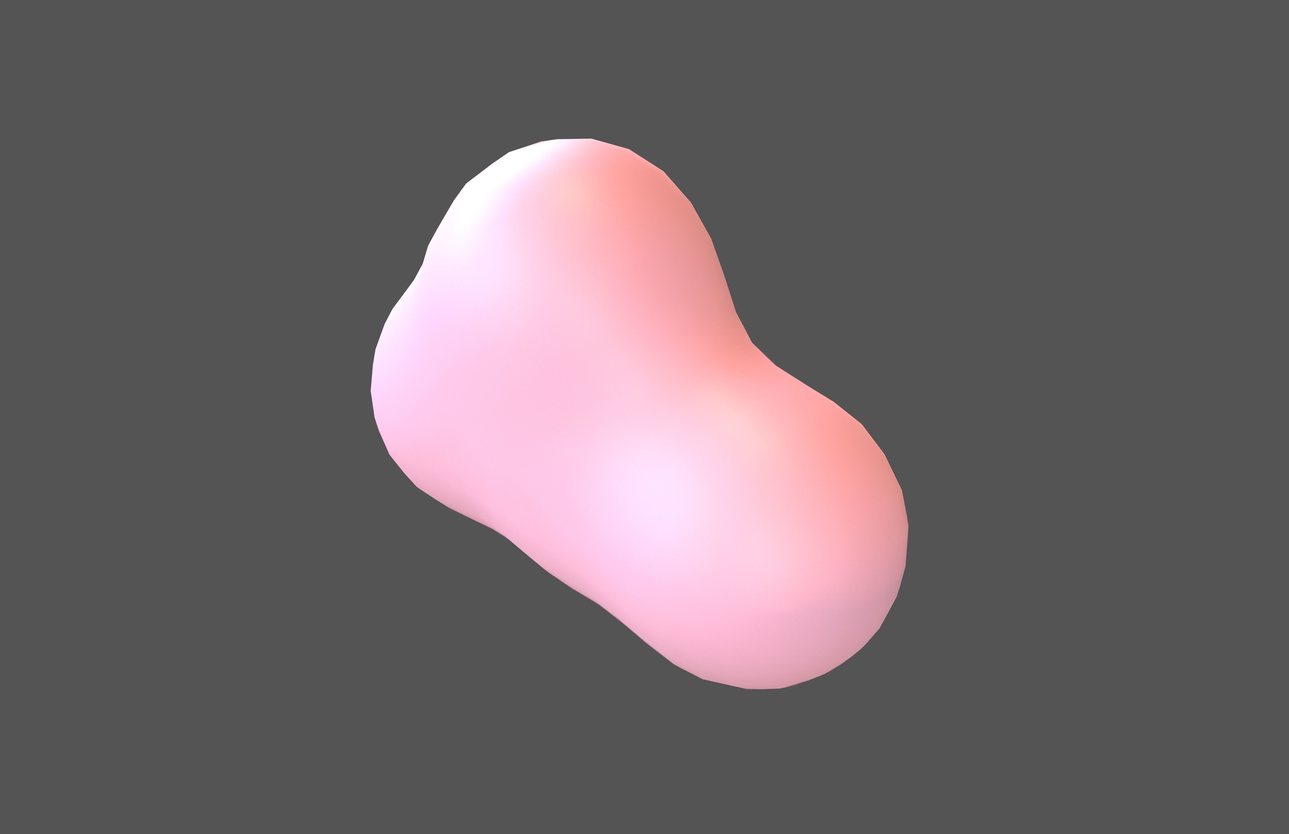 Cartoon Cloud v10 005 Low-poly 3D model_2