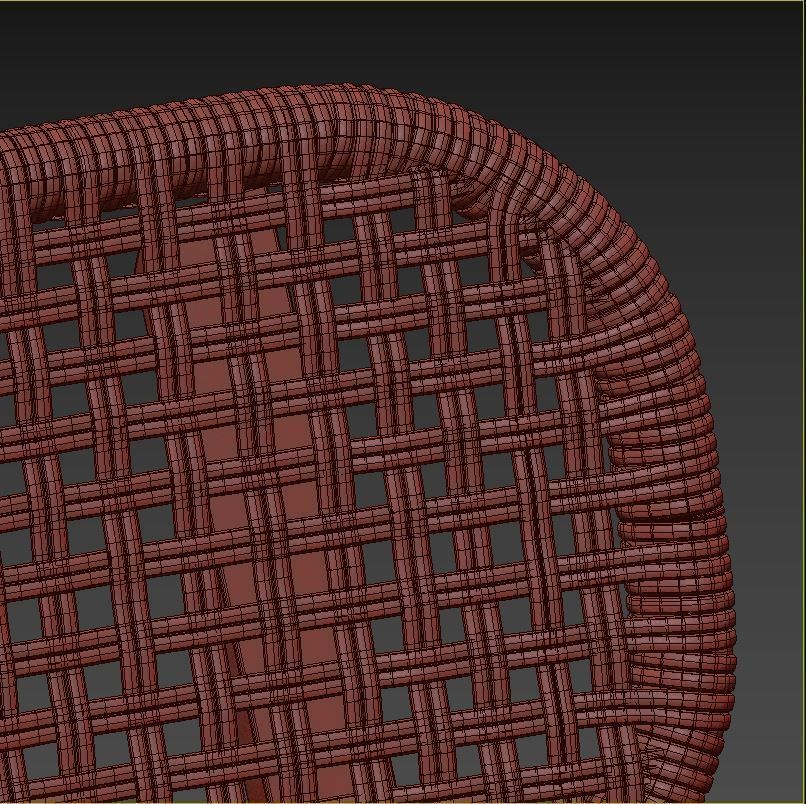 Voxlov Table and Chairs 3D model_6