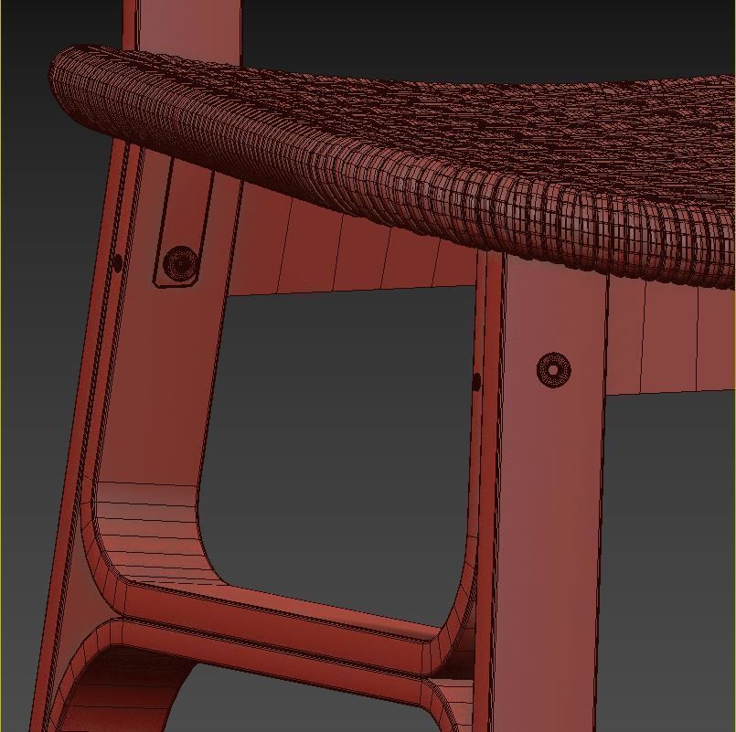 Voxlov Table and Chairs 3D model_7