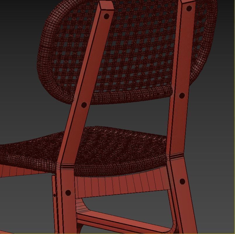 Voxlov Table and Chairs 3D model_8