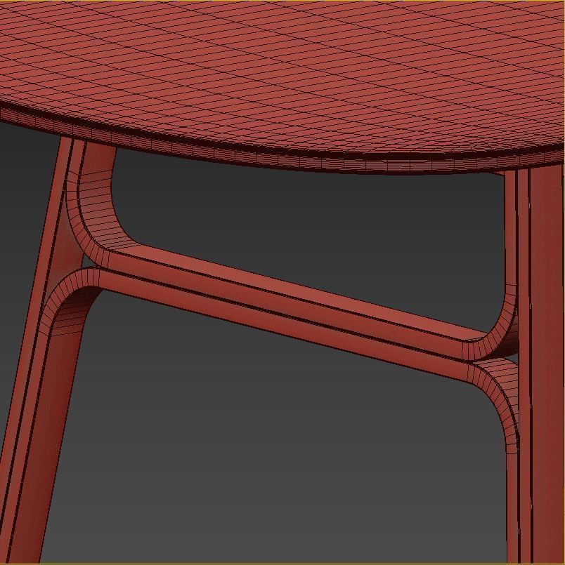 Voxlov Table and Chairs 3D model_9