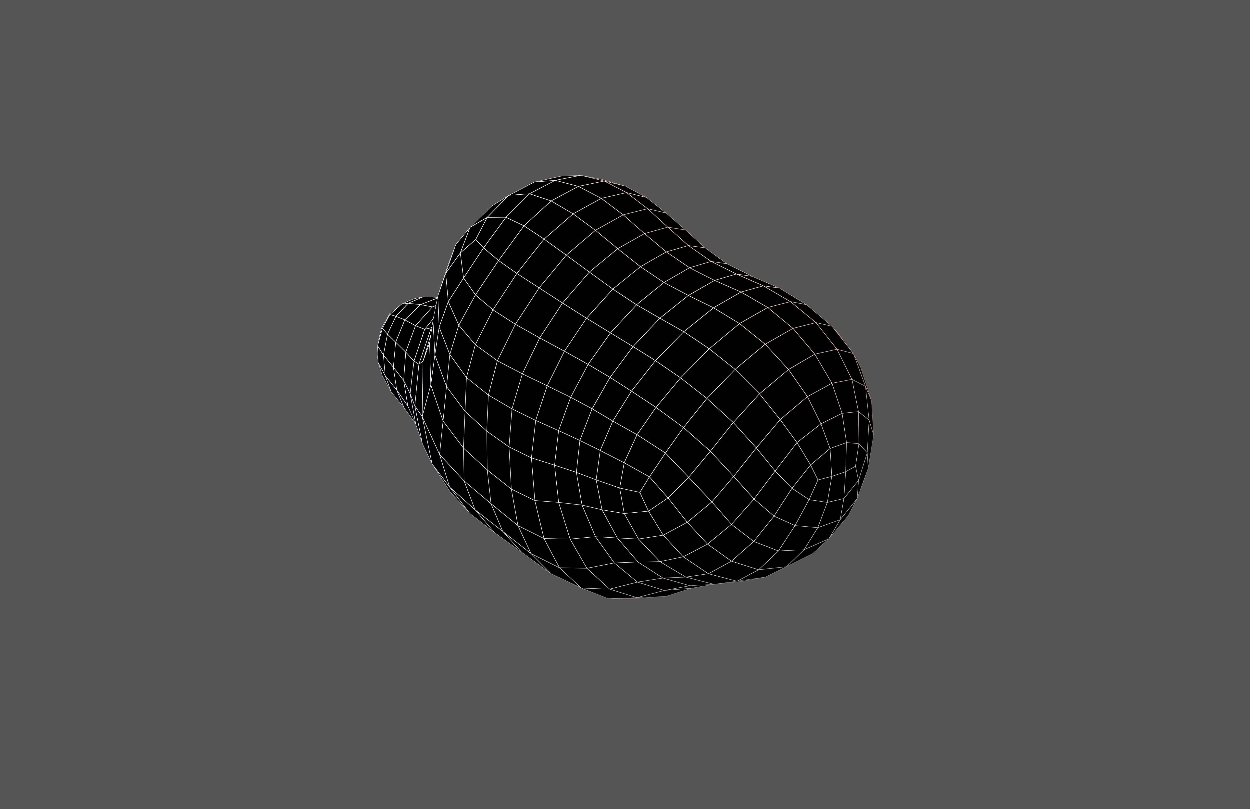 Cartoon Cloud v11 002 Low-poly 3D model_7