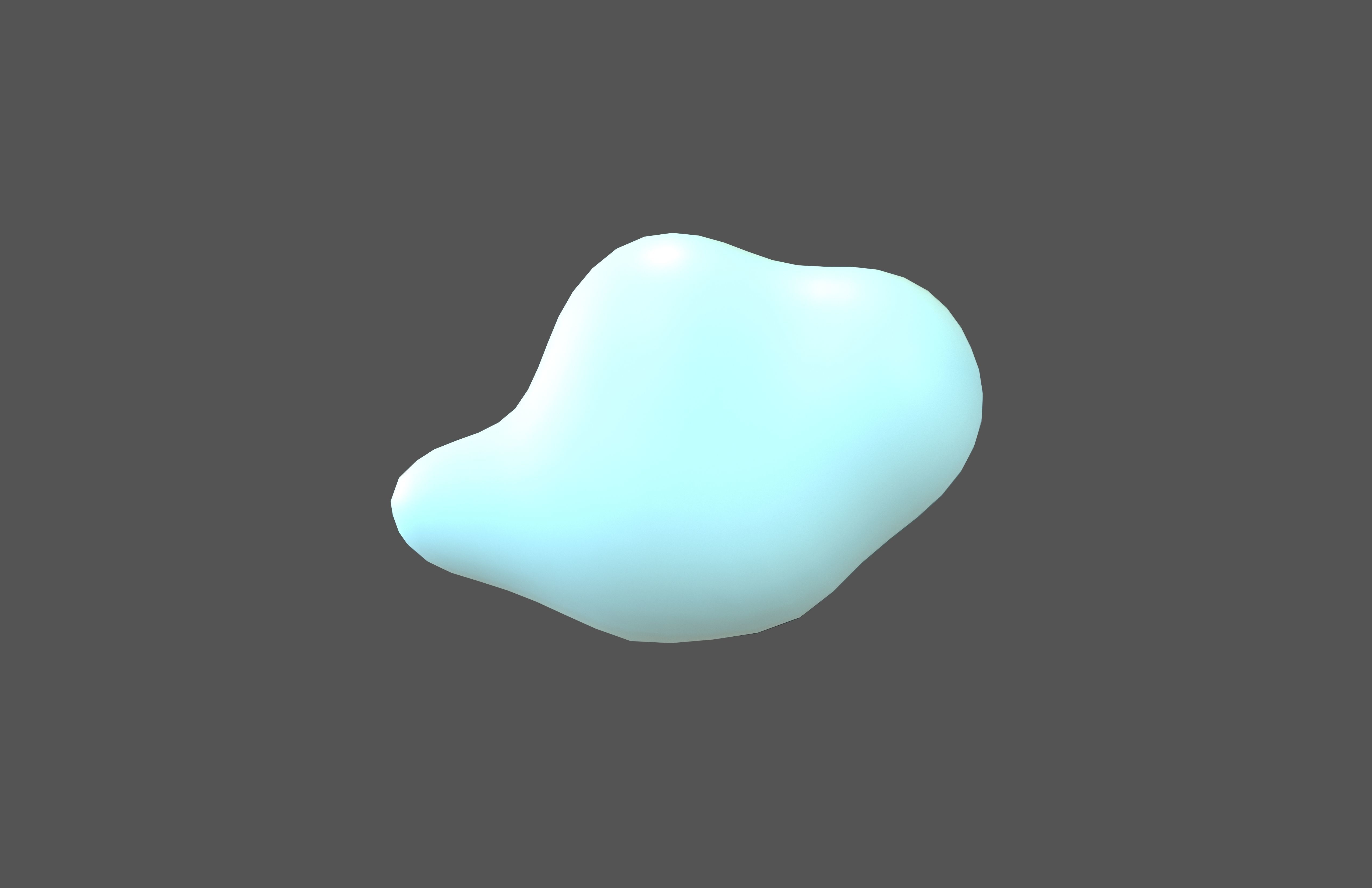 Cartoon Cloud v11 002 Low-poly 3D model_1