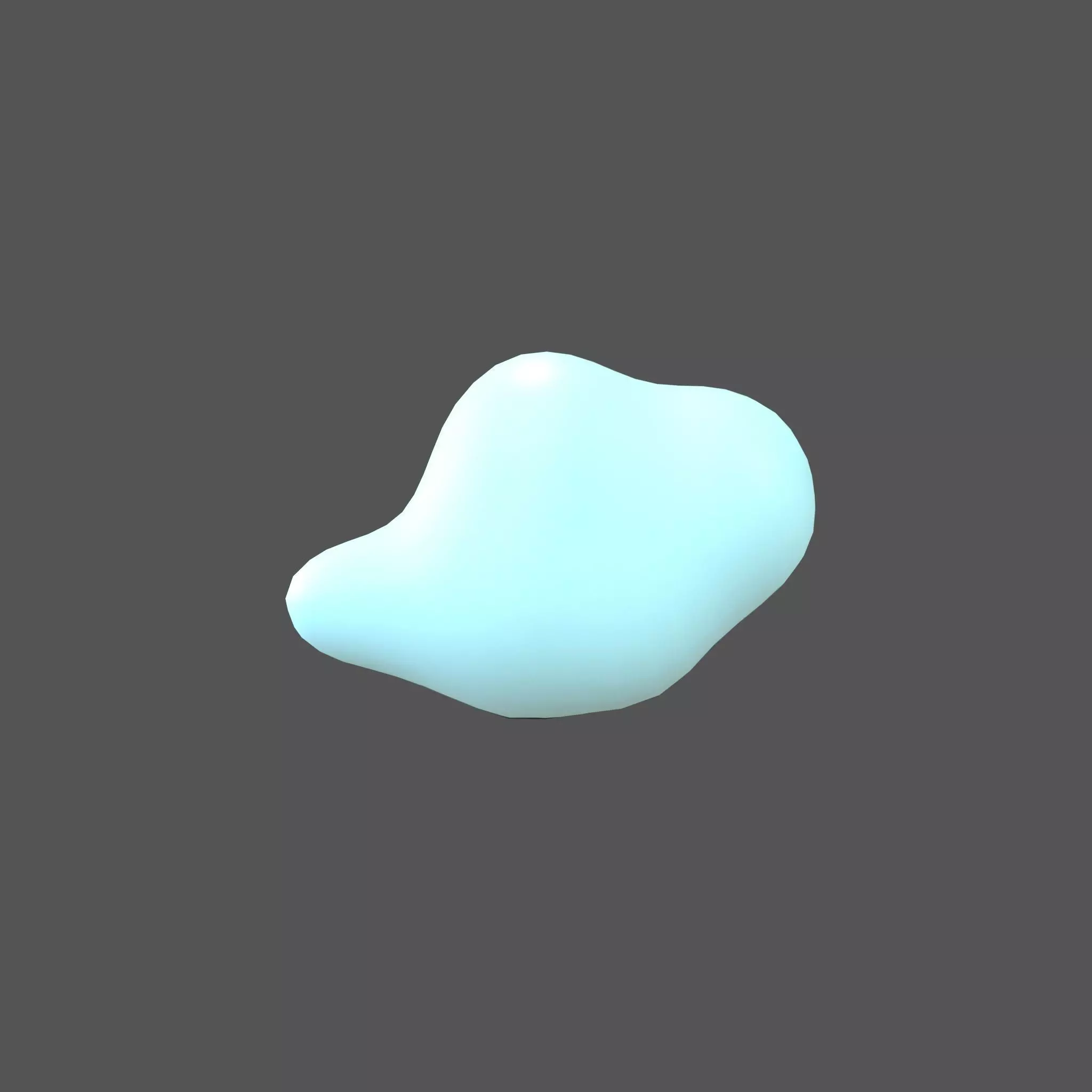 Cartoon Cloud v11 002 Low-poly 3D model_0