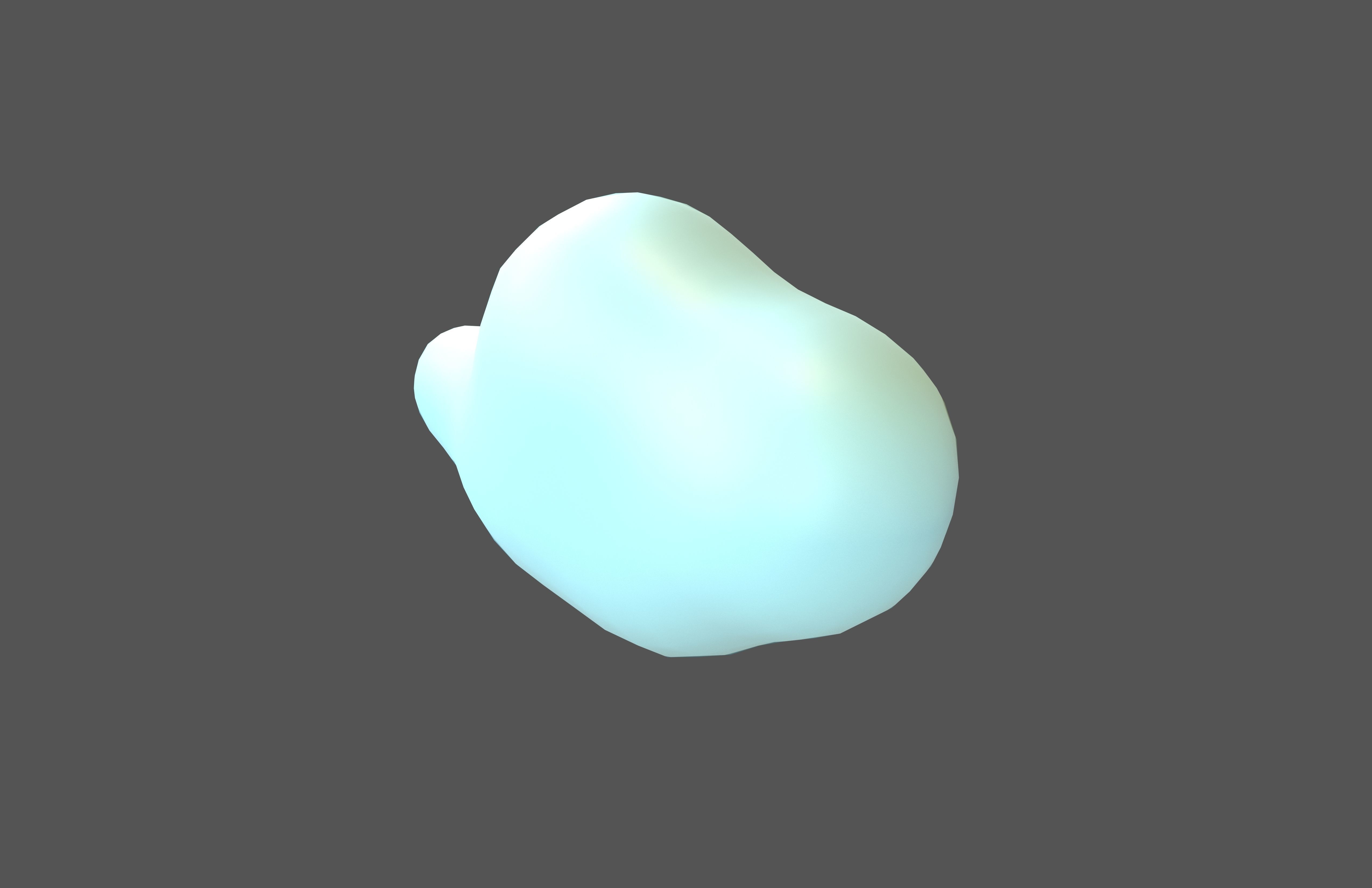 Cartoon Cloud v11 002 Low-poly 3D model_2