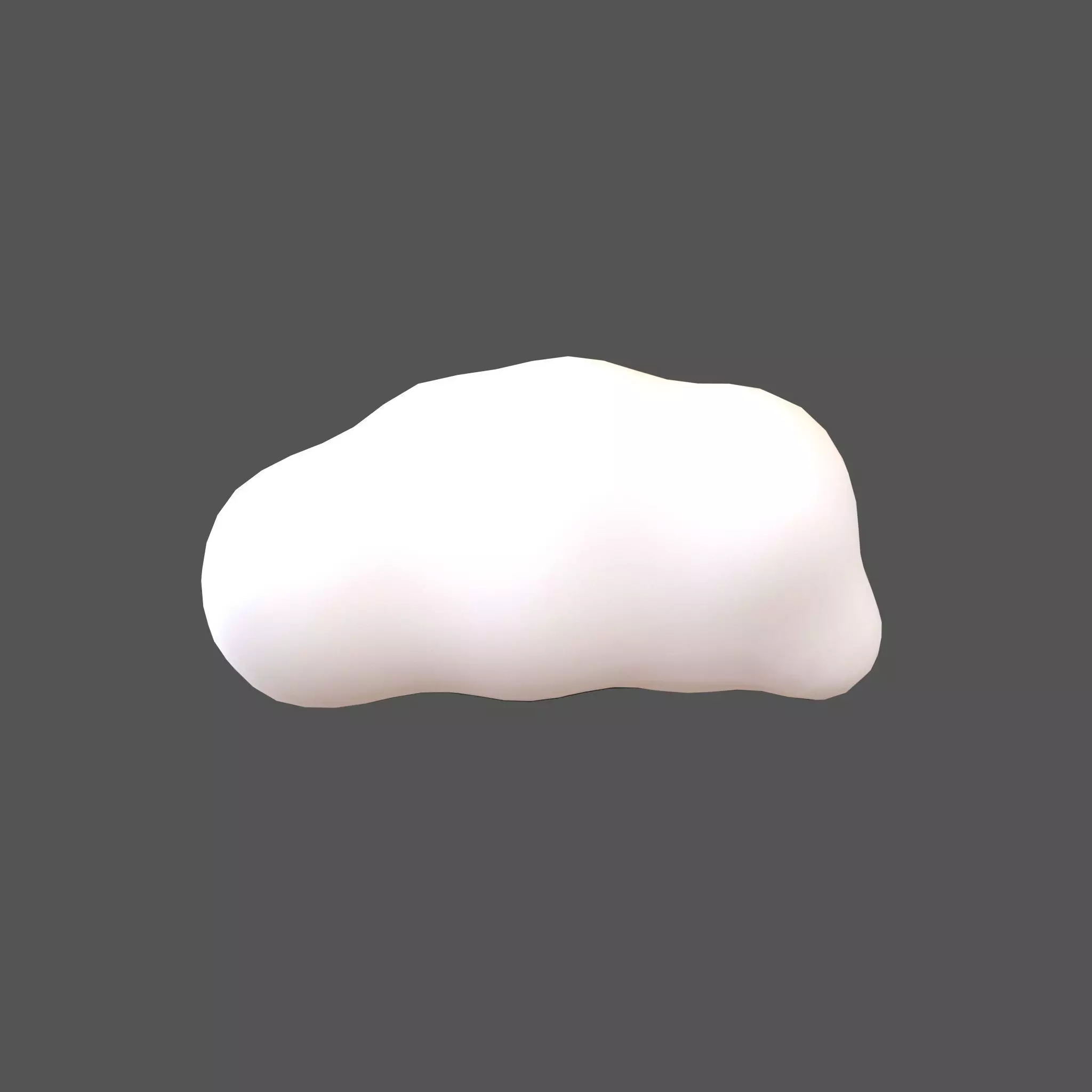 Cartoon Cloud v12 001 Low-poly 3D model_0