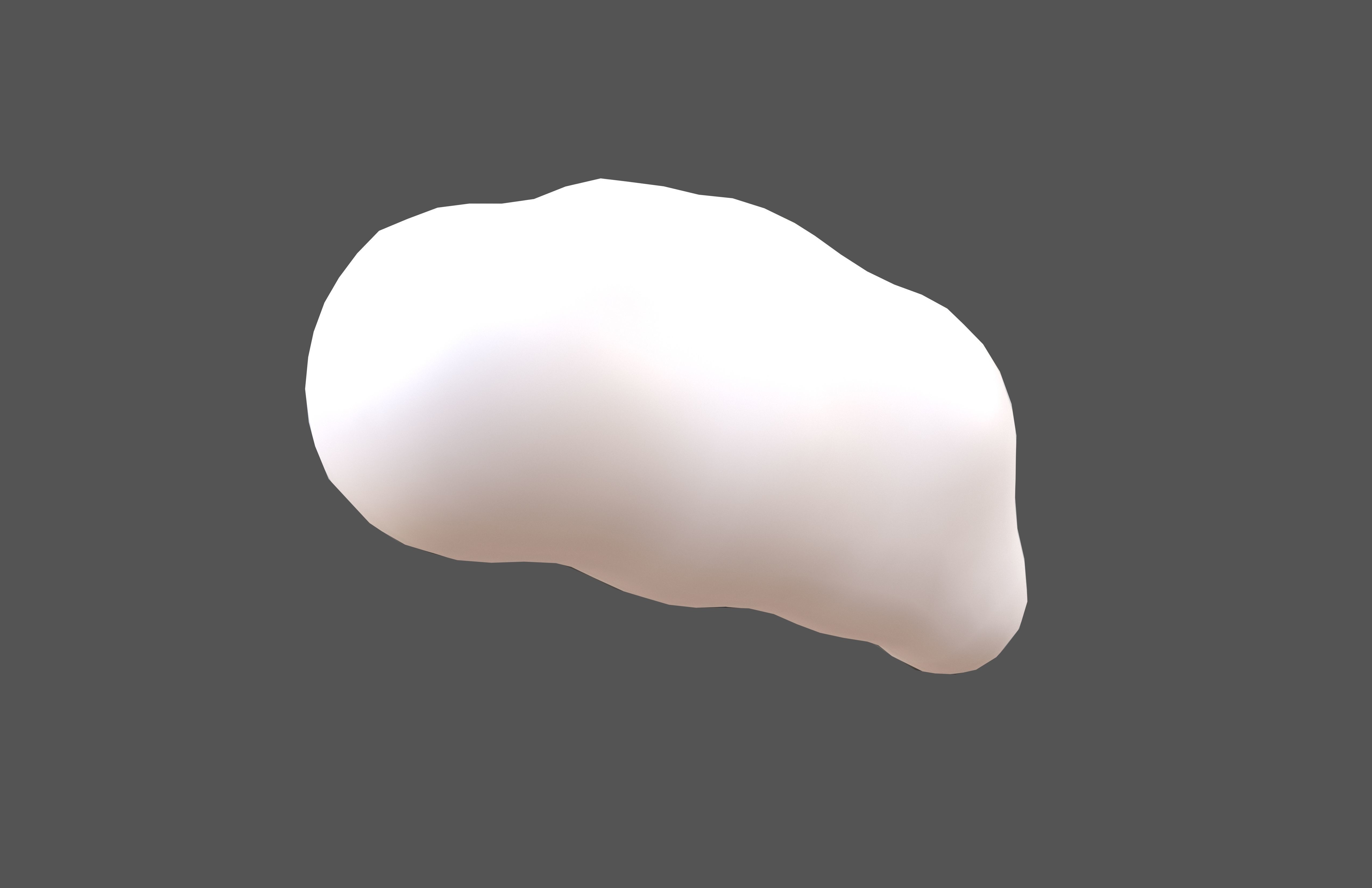 Cartoon Cloud v12 001 Low-poly 3D model_3