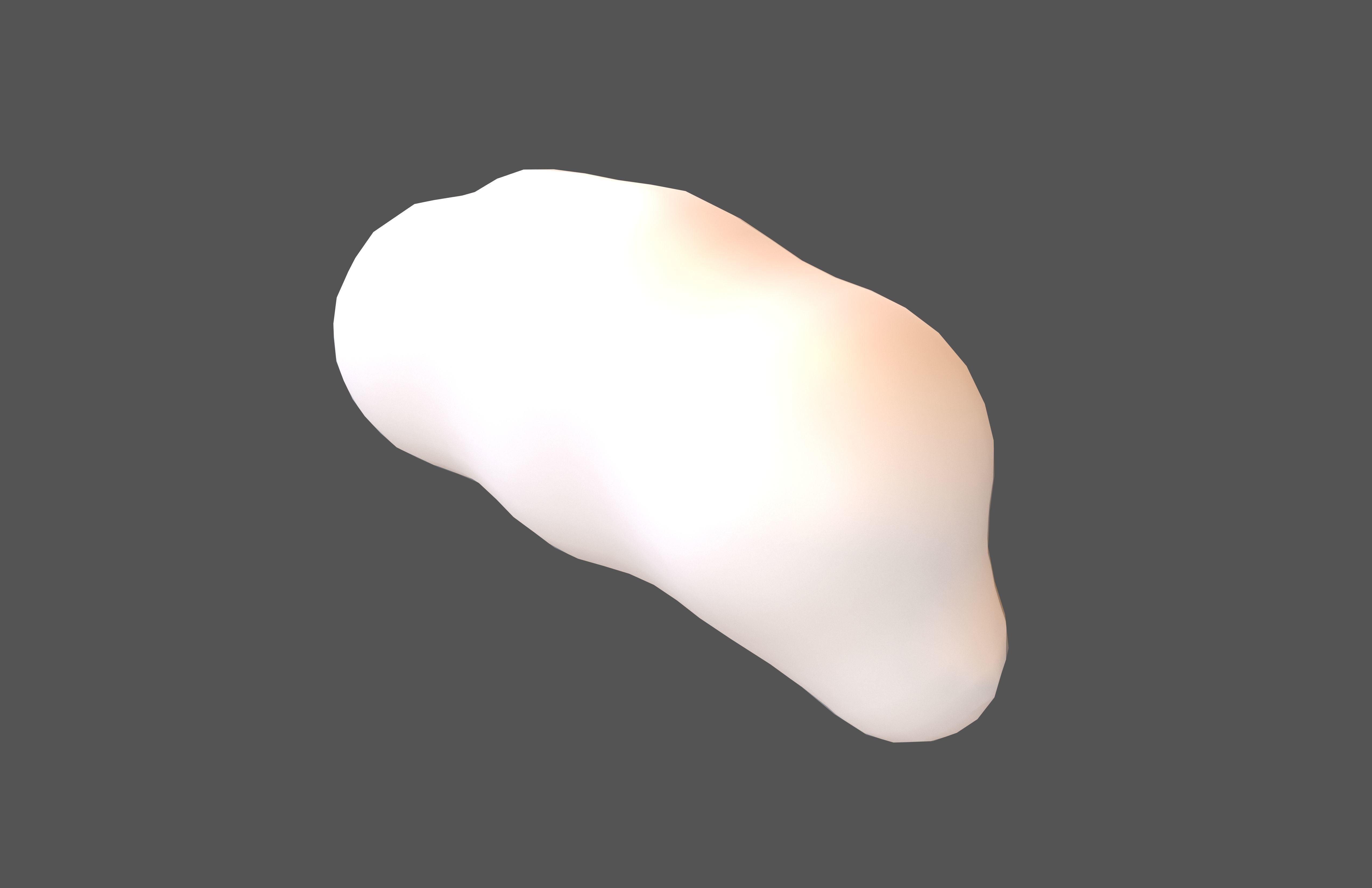 Cartoon Cloud v12 001 Low-poly 3D model_2
