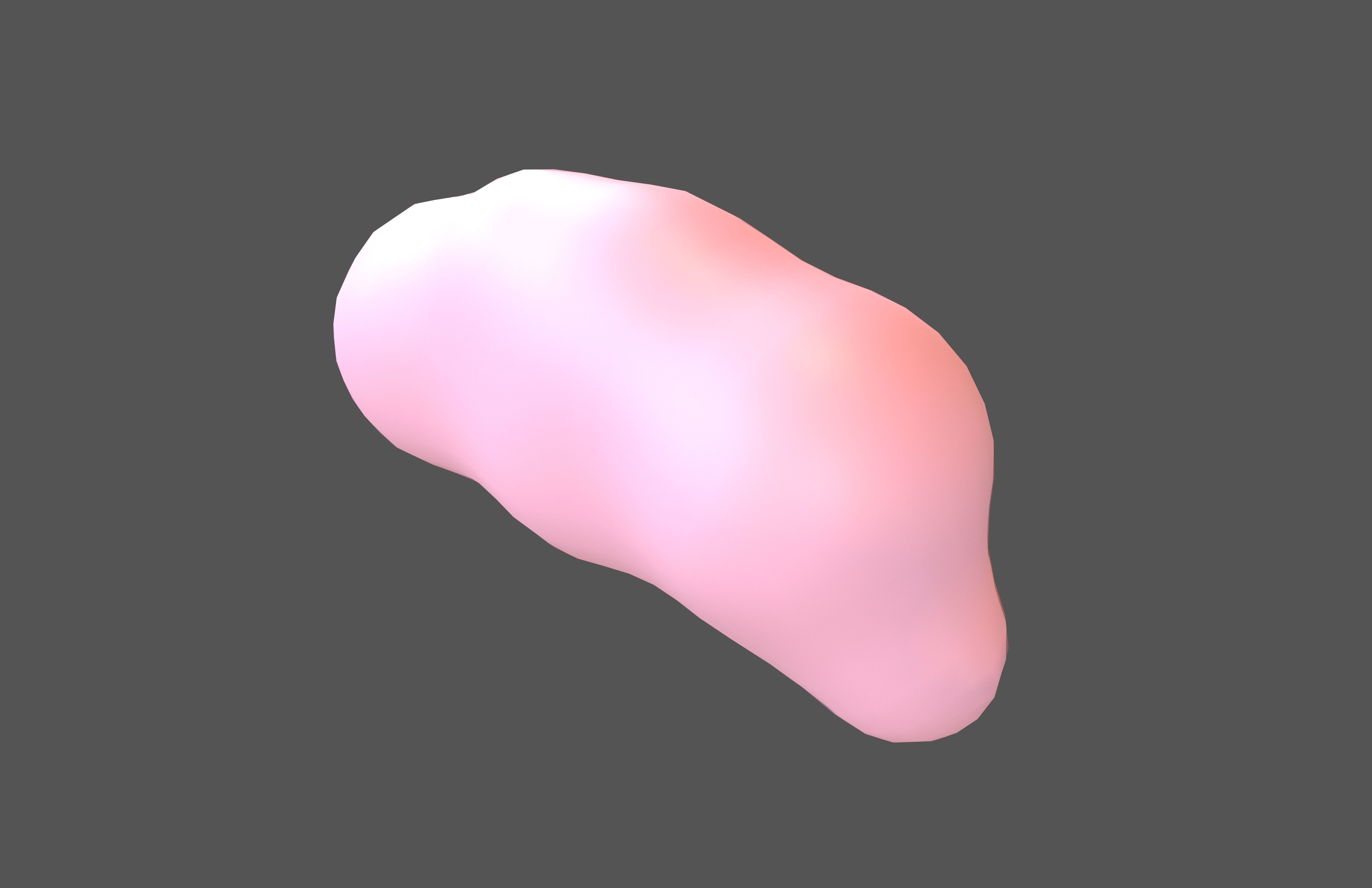 Cartoon Cloud v12 005 Low-poly 3D model_2