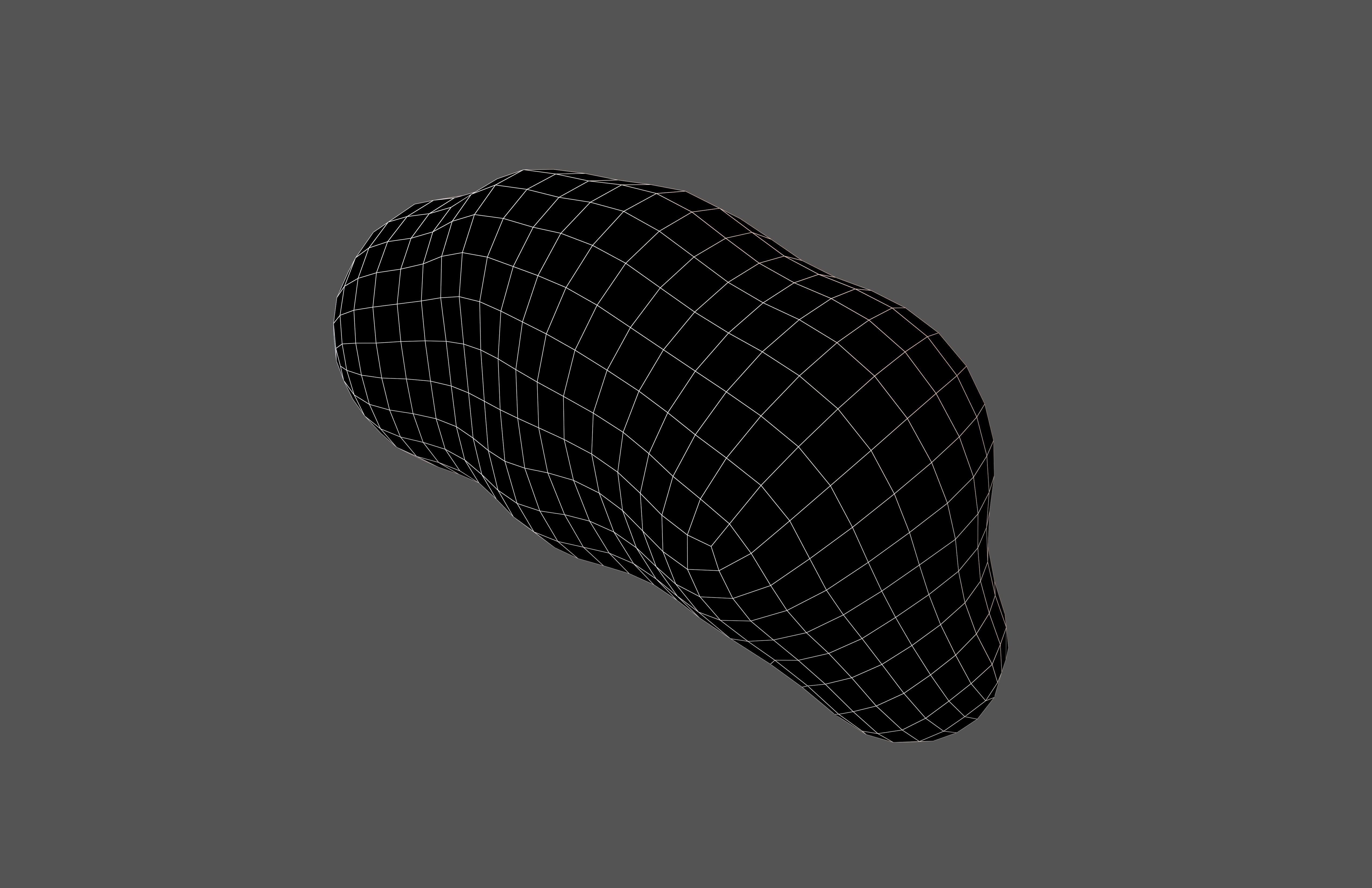 Cartoon Cloud v12 005 Low-poly 3D model_6