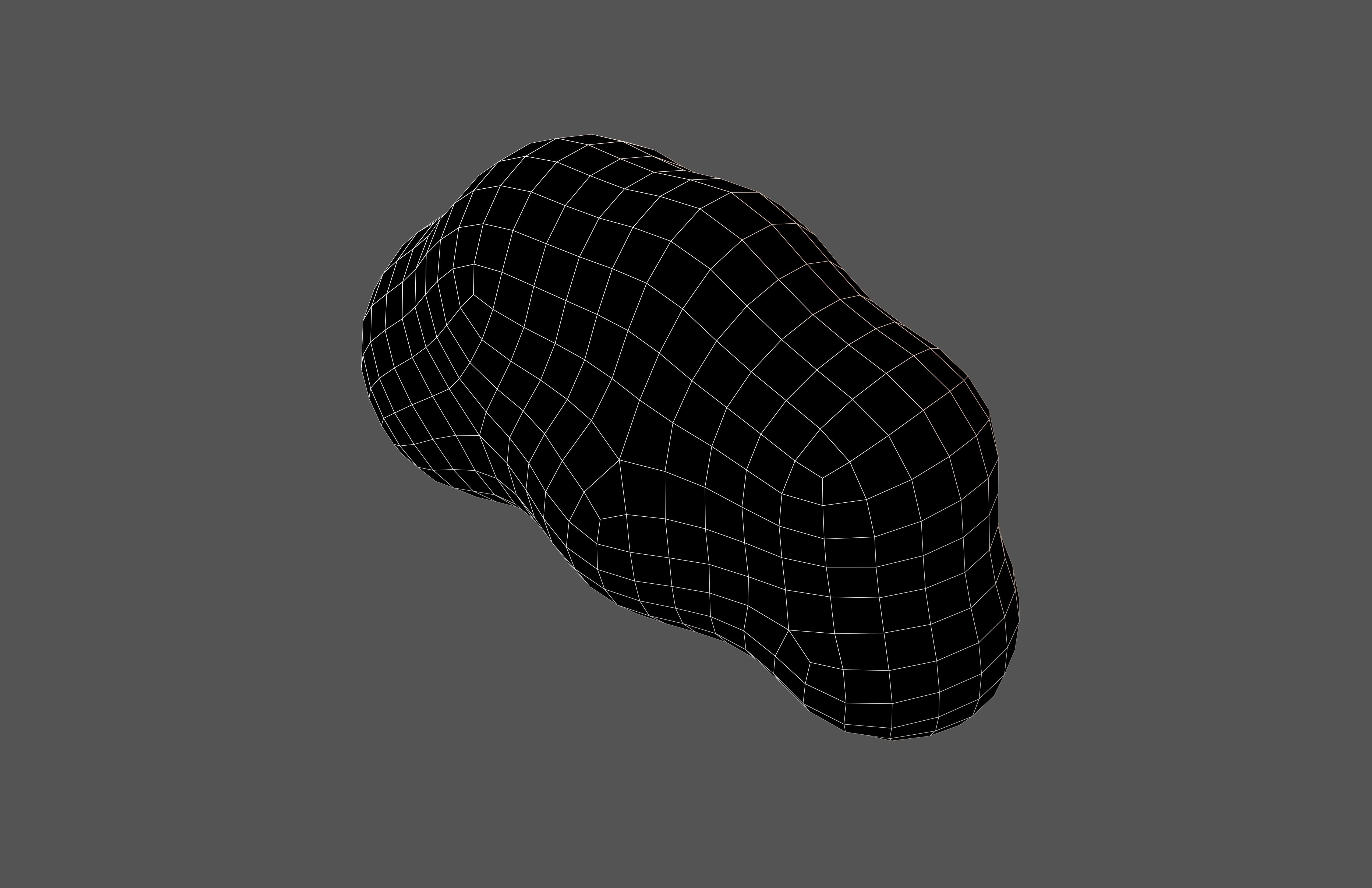 Cartoon Cloud v13 001 Low-poly 3D model_6