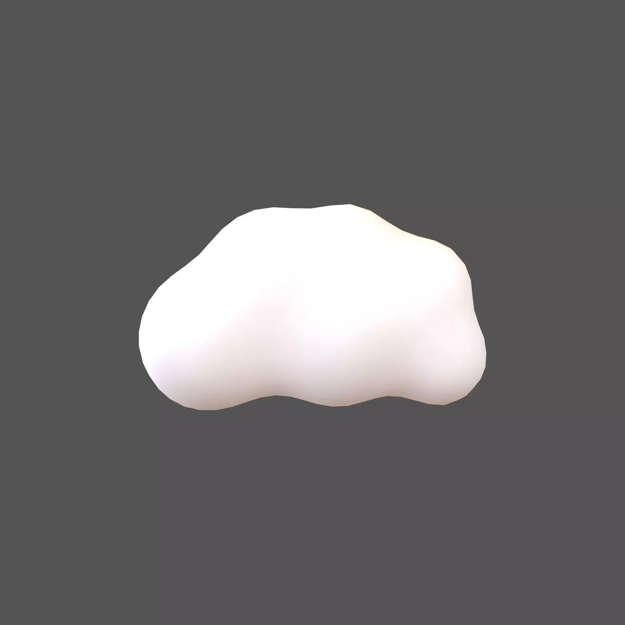 Cartoon Cloud v13 001 Low-poly 3D model_0