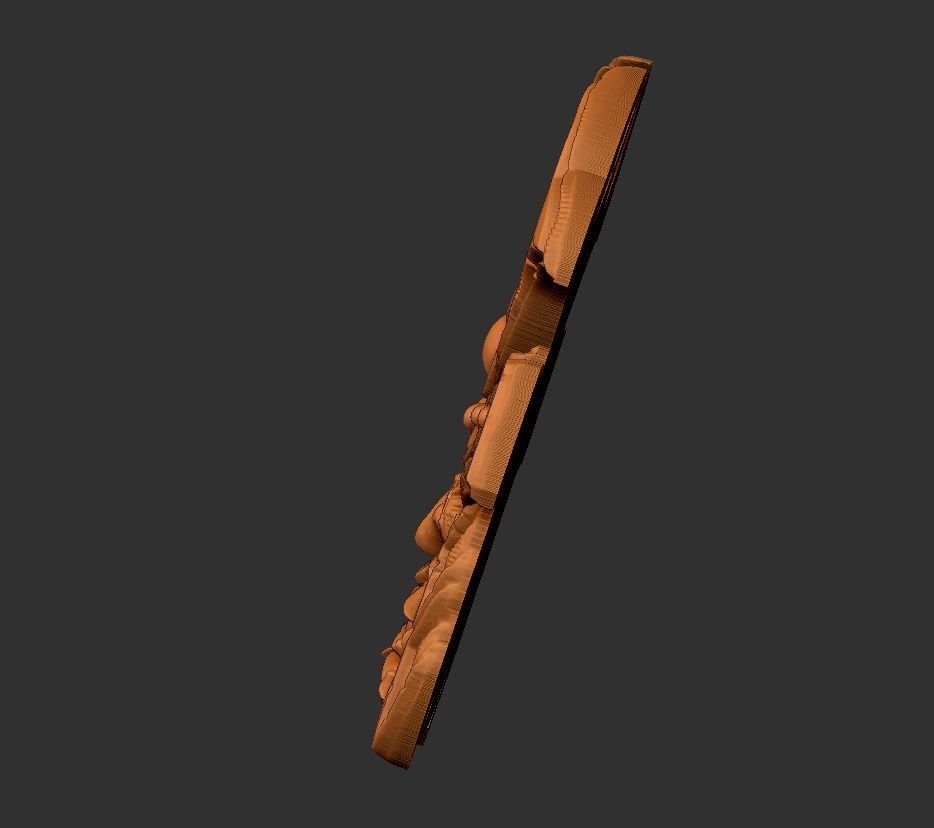 sumurai head 3D print model_10