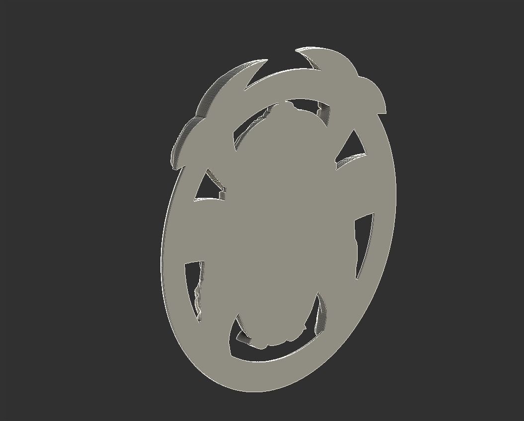 sumurai head 3D print model_3