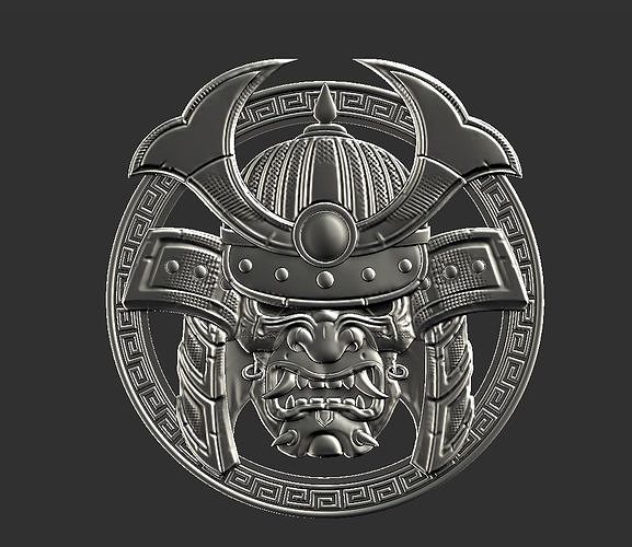 sumurai head 3D print model