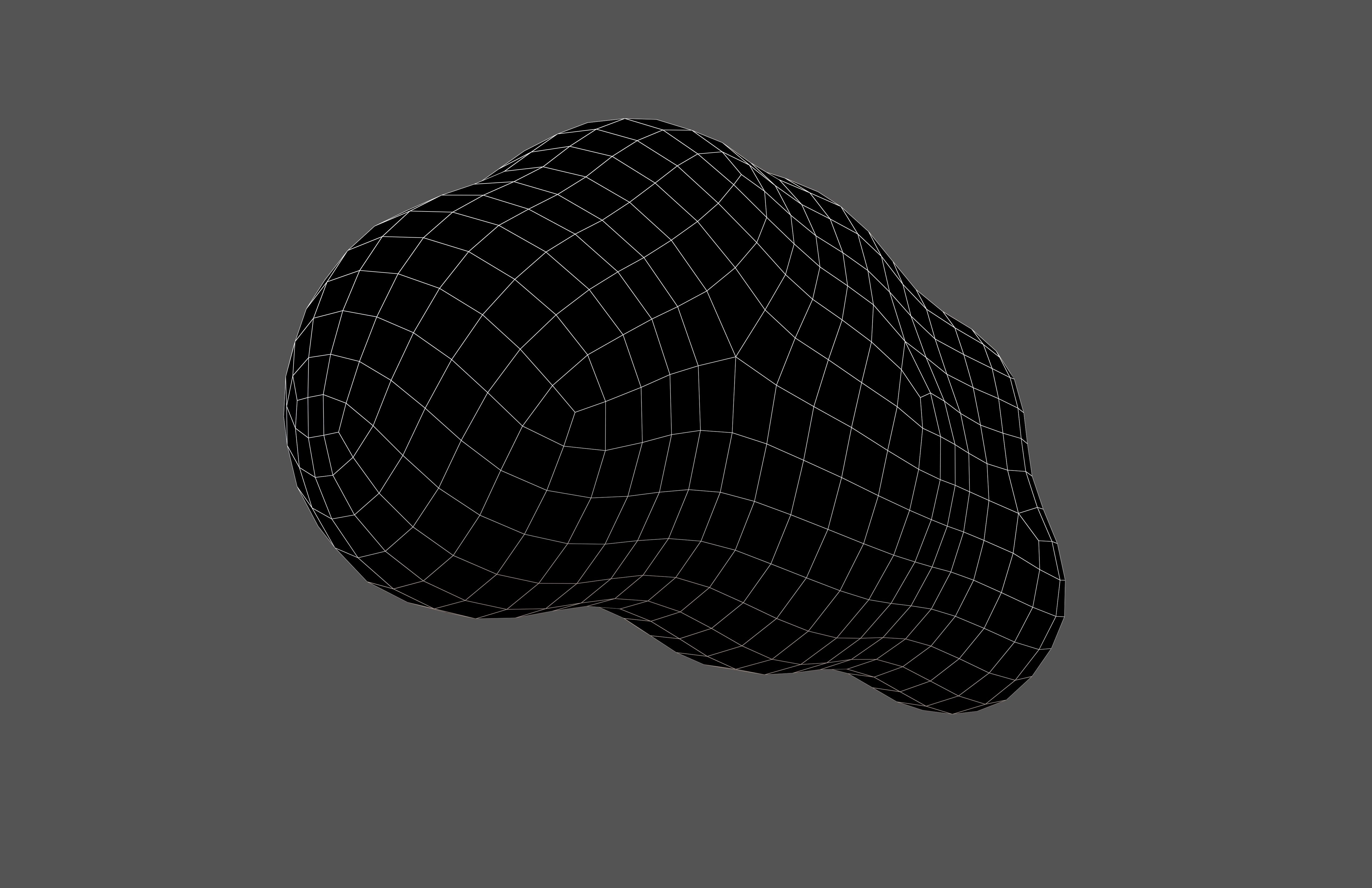 Cartoon Cloud v13 004 Low-poly 3D model_7