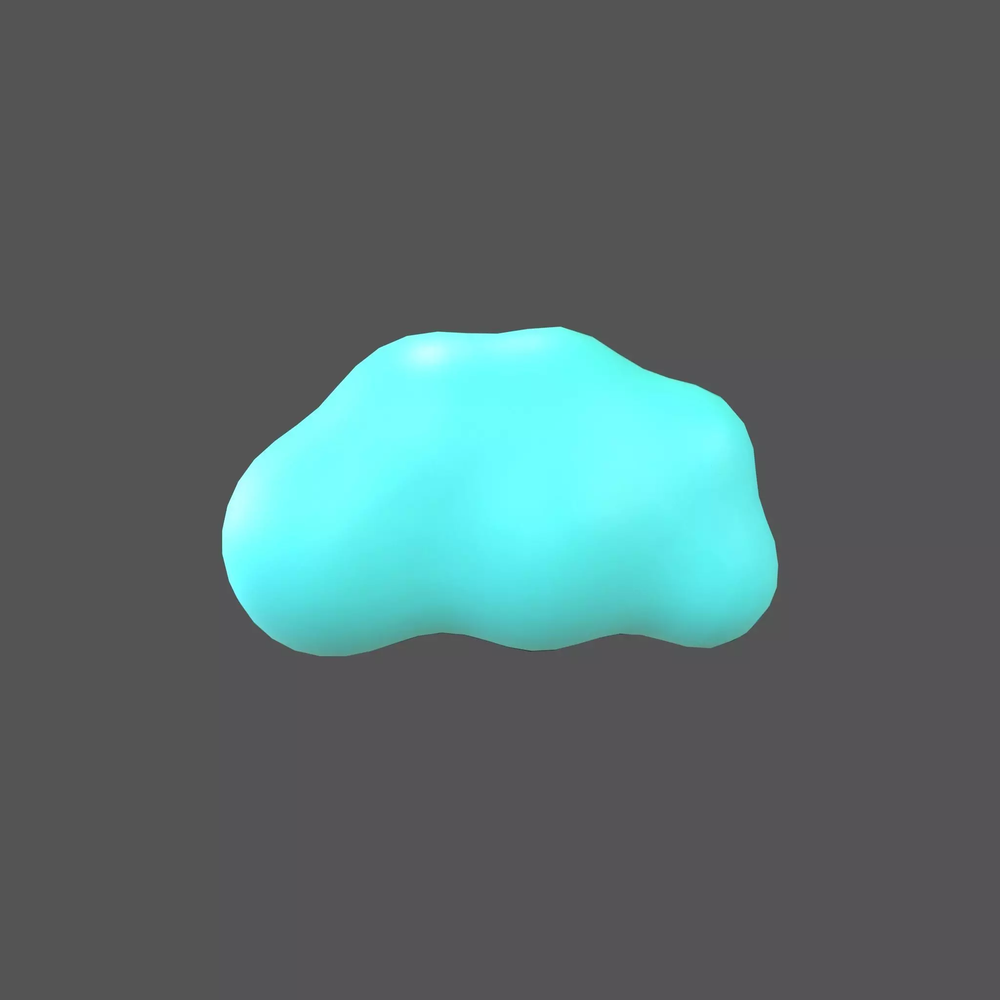 Cartoon Cloud v13 004 Low-poly 3D model_0