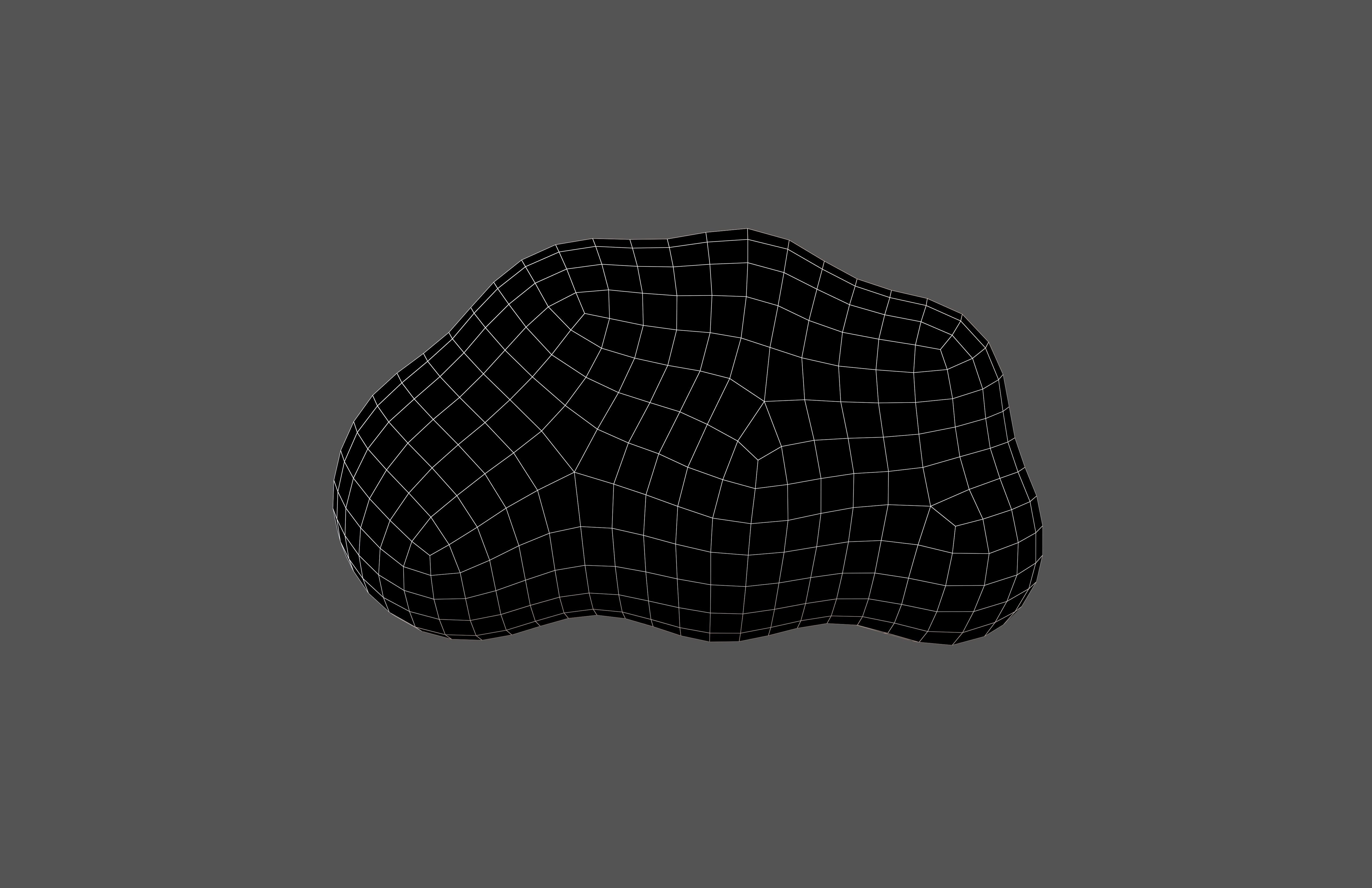 Cartoon Cloud v13 004 Low-poly 3D model_5