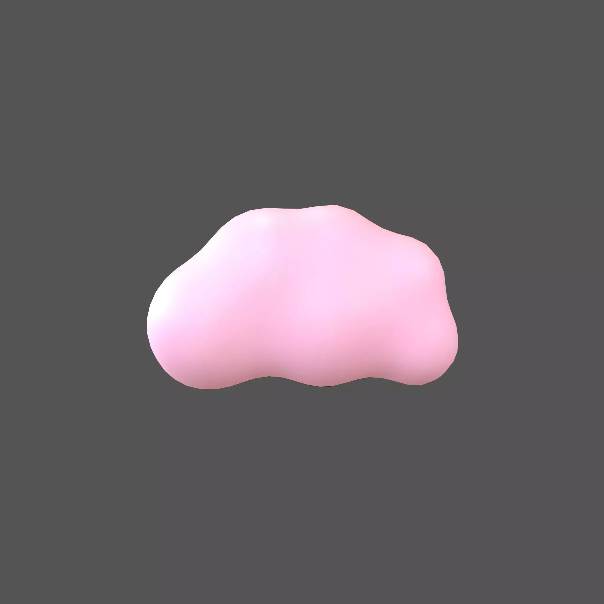 Cartoon Cloud v13 005 Low-poly 3D model_0