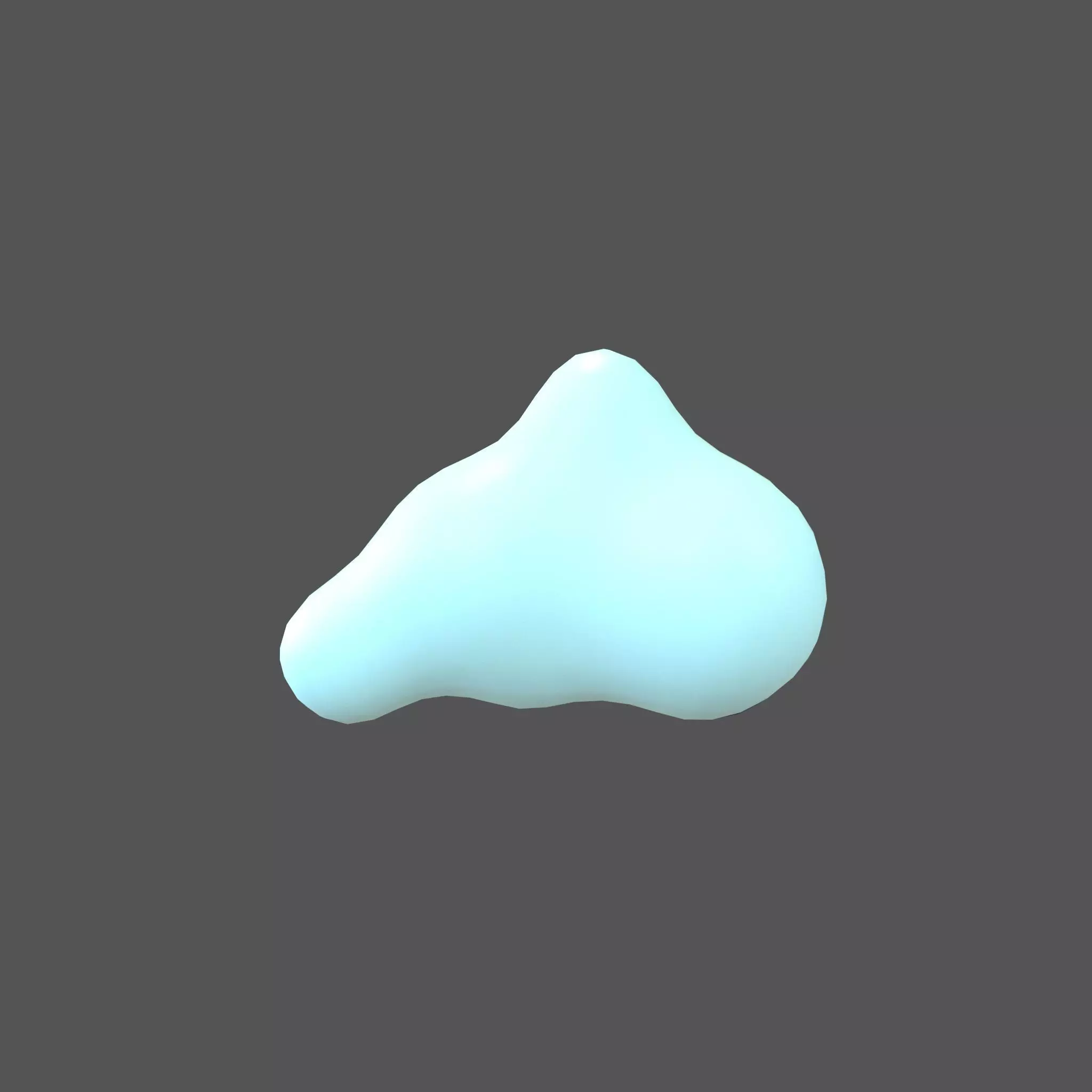 Cartoon Cloud v14 002 Low-poly 3D model_0