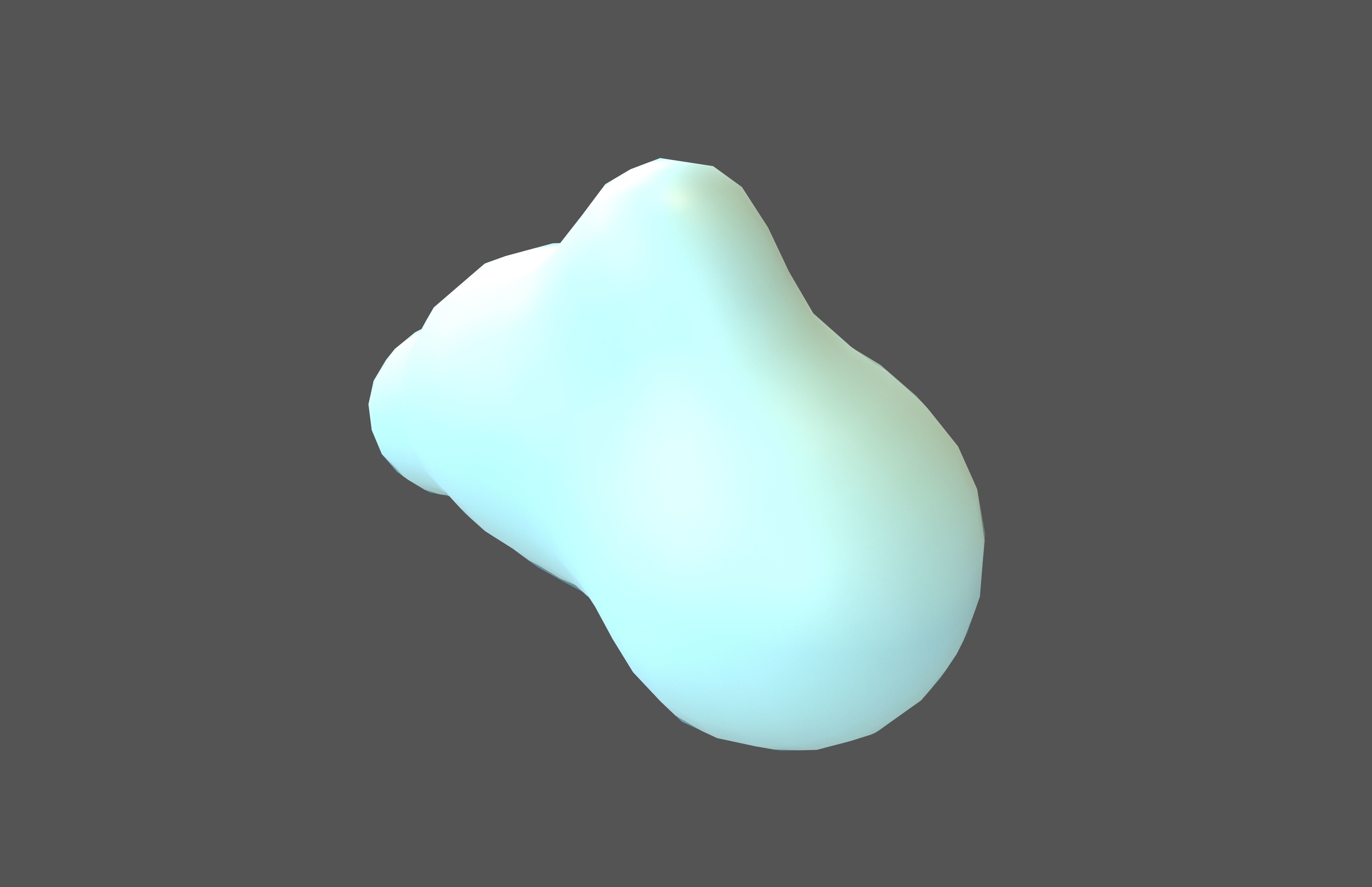 Cartoon Cloud v14 002 Low-poly 3D model_2