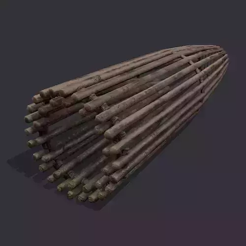 Fishing Trap Low-poly 3D model