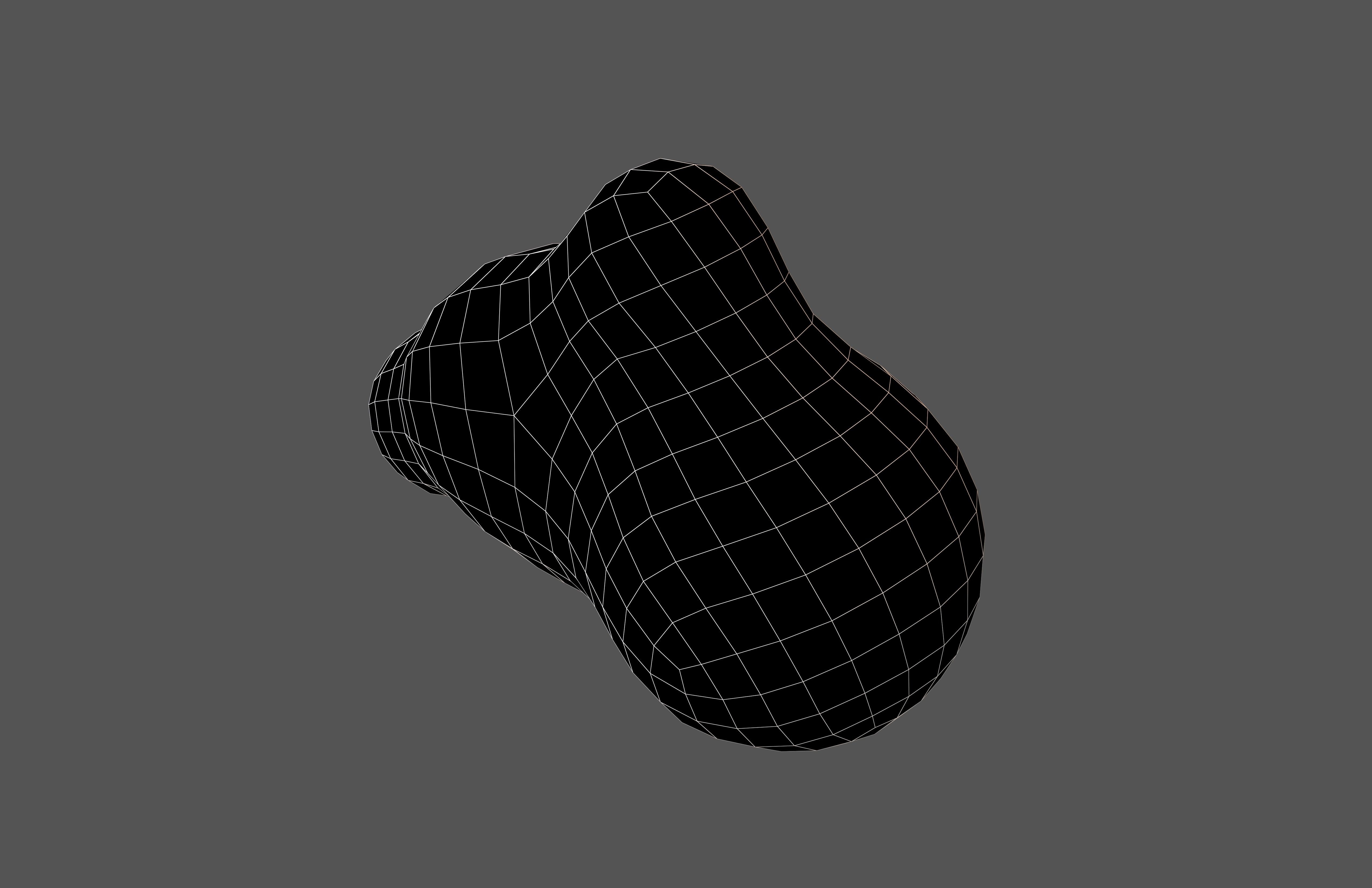 Cartoon Cloud v14 005 Low-poly 3D model_6