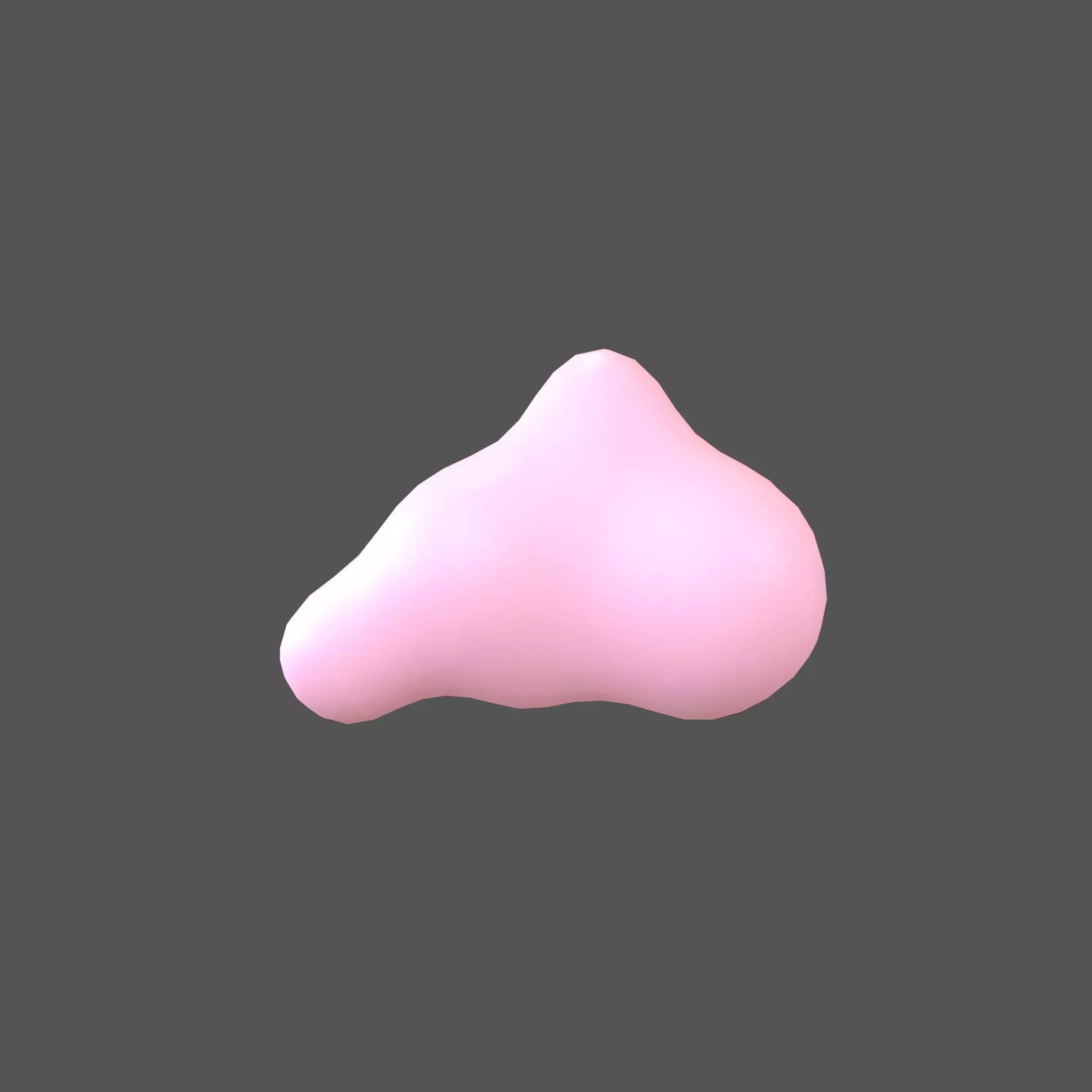 Cartoon Cloud v14 005 Low-poly 3D model_0