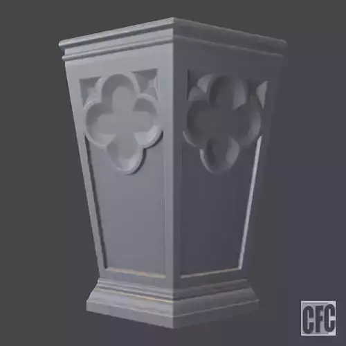 Decorative vase - 3d model for CNC - DecorativeVase006