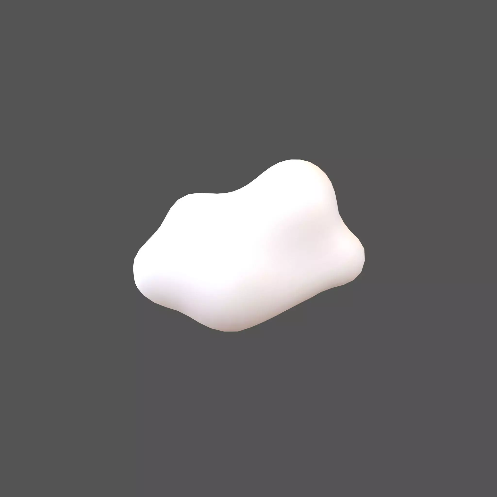 Cartoon Cloud v15 001 Low-poly 3D model_0
