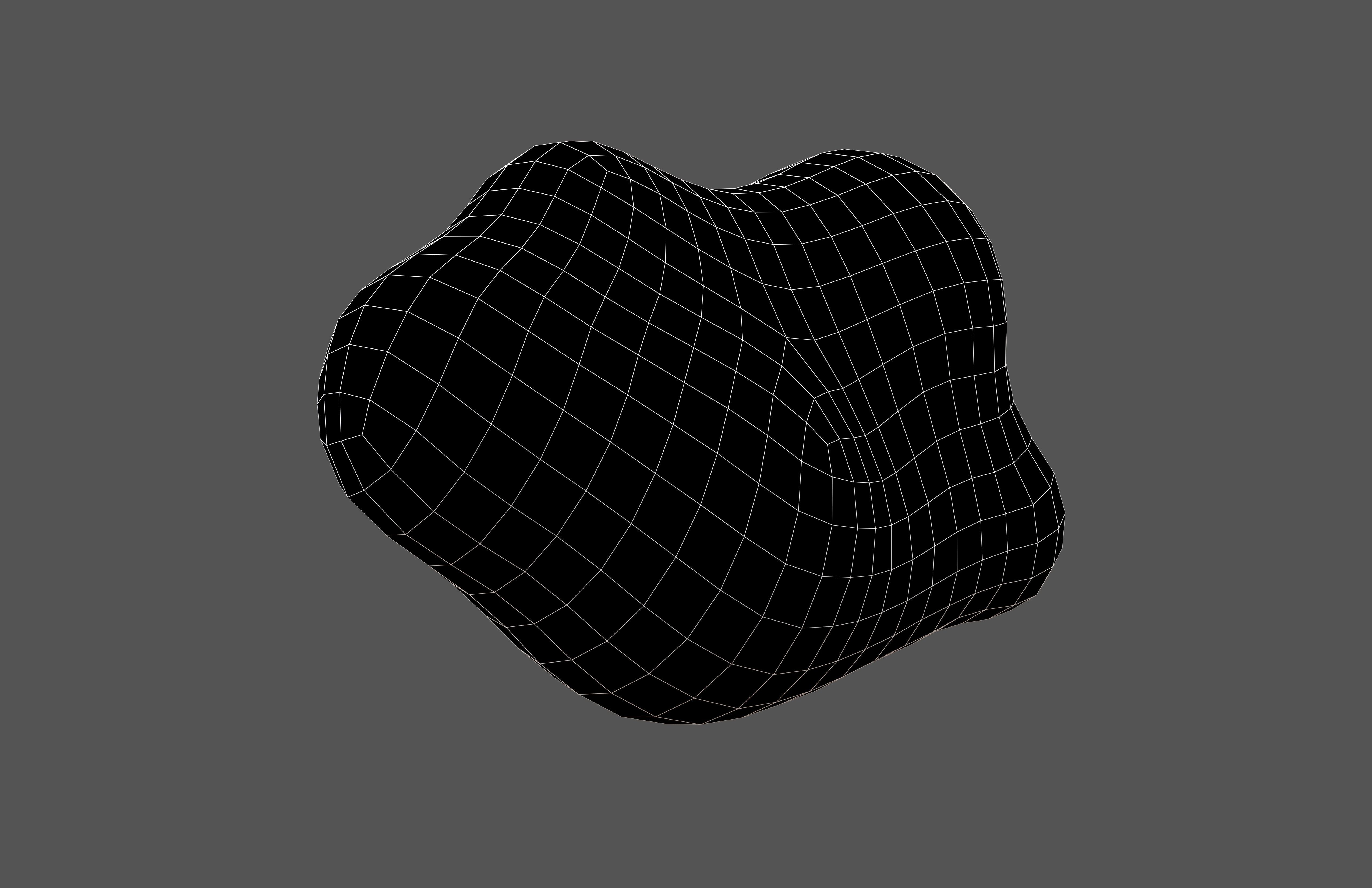 Cartoon Cloud v15 001 Low-poly 3D model_7