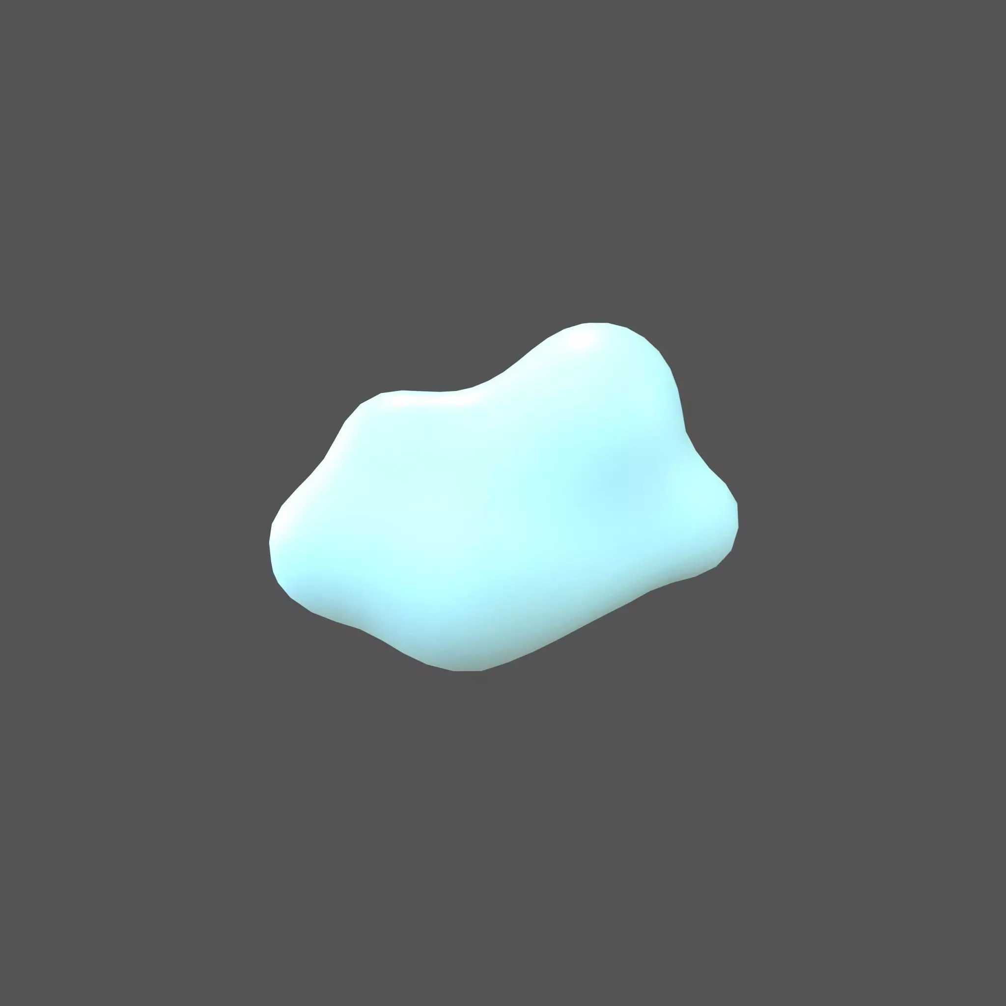 Cartoon Cloud v15 002 Low-poly 3D model_0