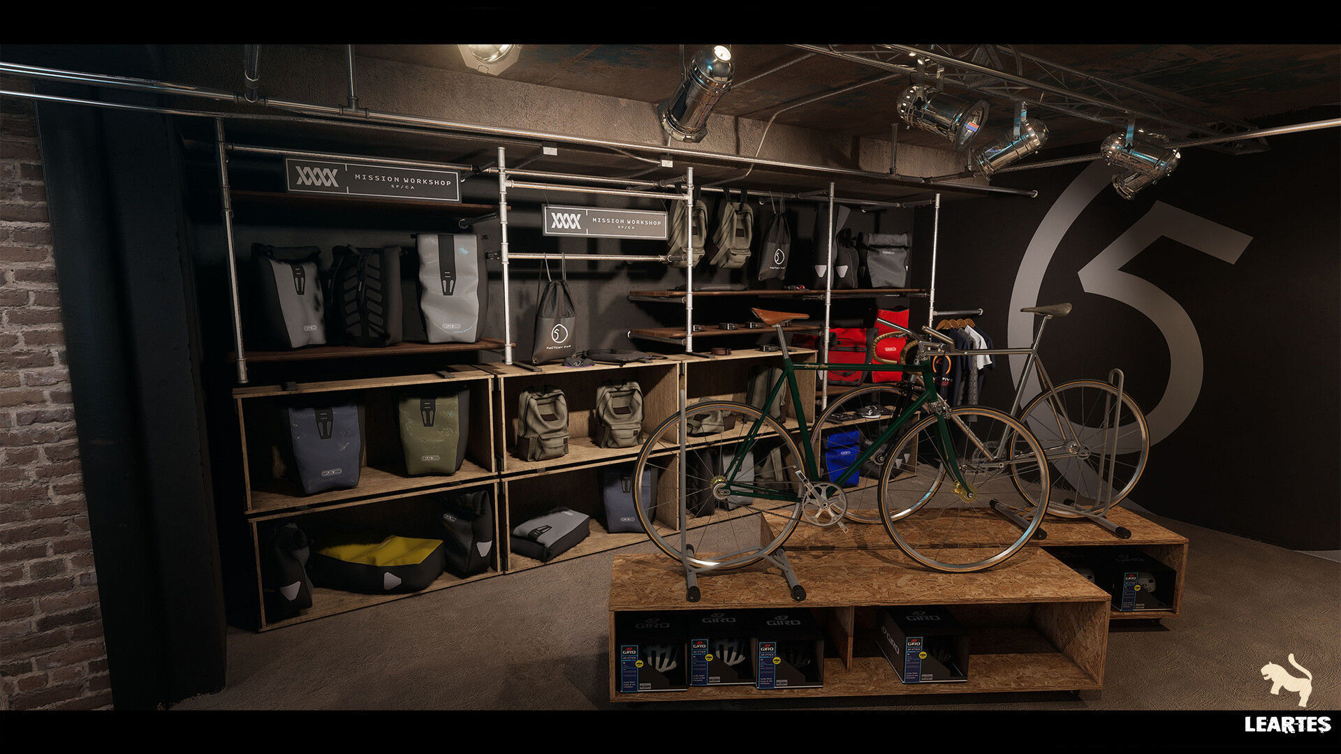 Bike Shop Environment Game Ready Unreal Engine FBX Low-poly 3D model_9