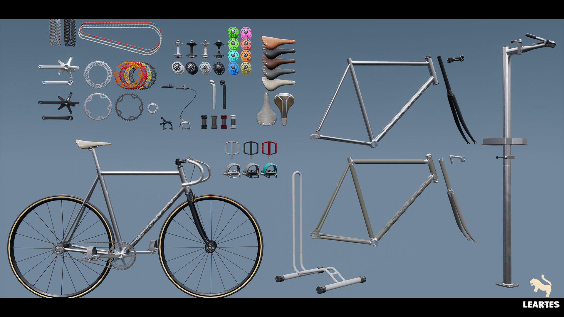 Bike Shop Environment Game Ready Unreal Engine FBX Low-poly 3D model_13