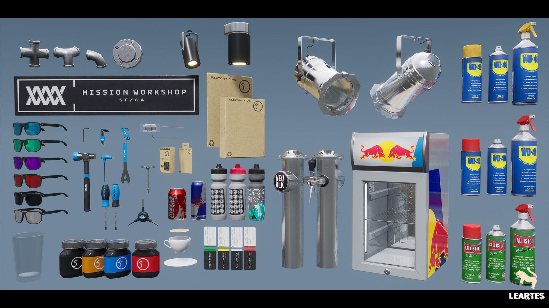 Bike Shop Environment Game Ready Unreal Engine FBX Low-poly 3D model_15