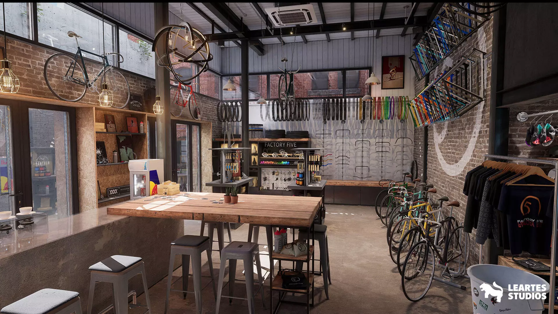 Bike Shop Environment Game Ready Unreal Engine FBX Low-poly 3D model_0