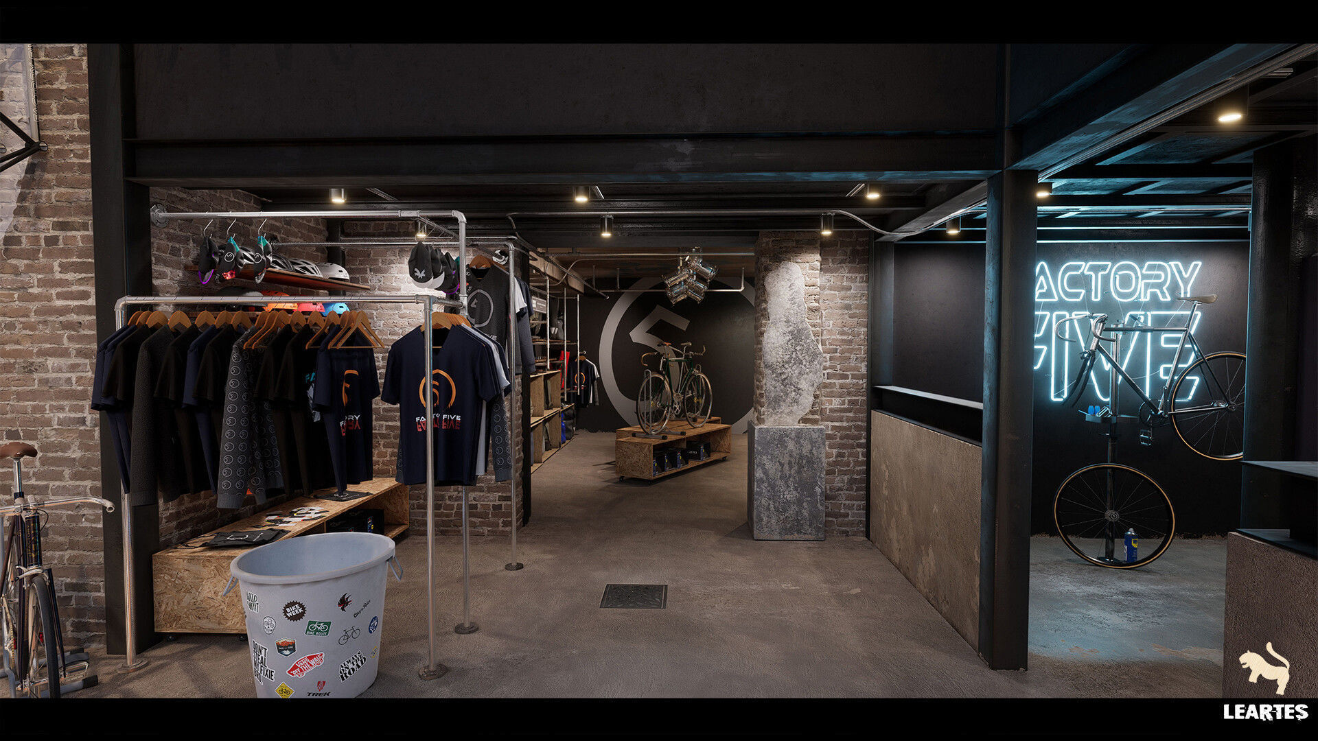 Bike Shop Environment Game Ready Unreal Engine FBX Low-poly 3D model_5