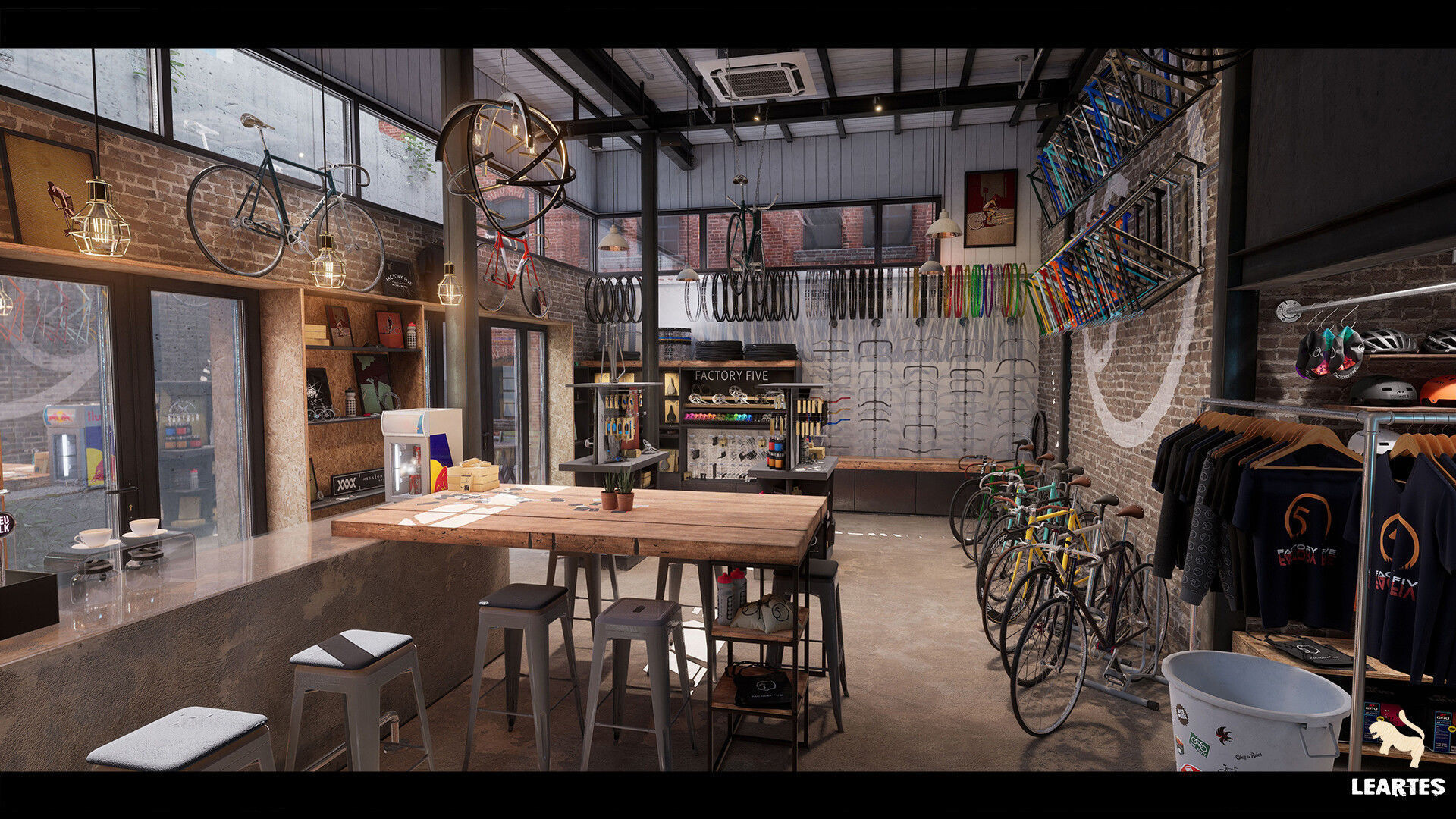 Bike Shop Environment Game Ready Unreal Engine FBX Low-poly 3D model_2