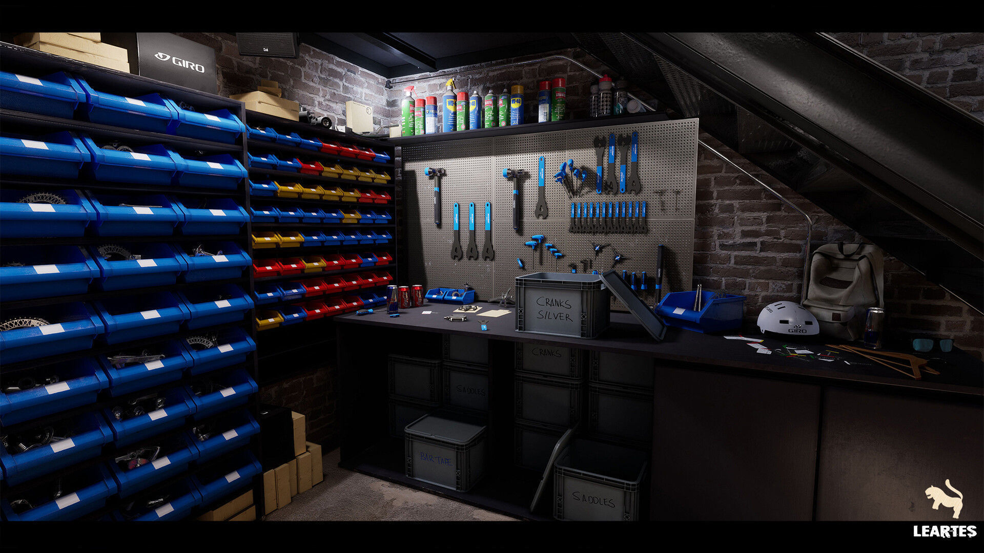 Bike Shop Environment Game Ready Unreal Engine FBX Low-poly 3D model_4