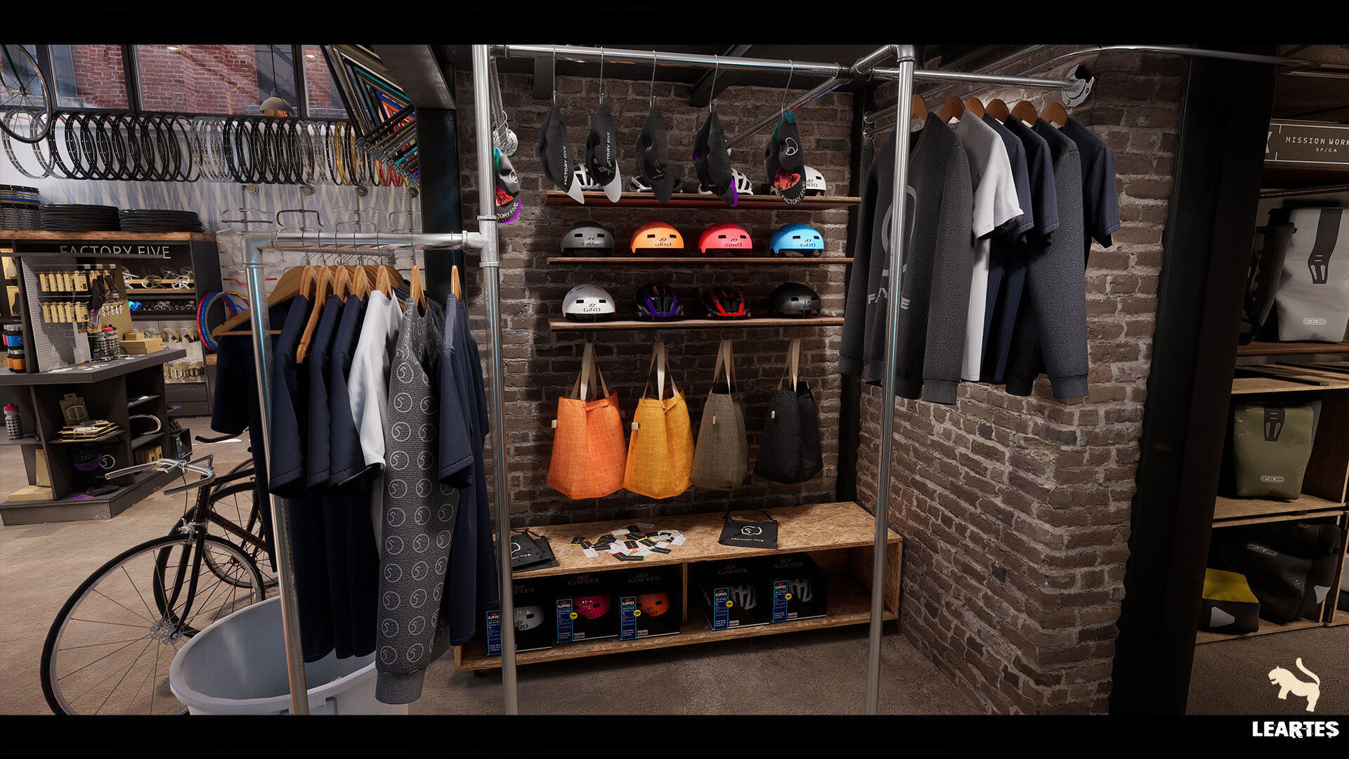 Bike Shop Environment Game Ready Unreal Engine FBX Low-poly 3D model_8