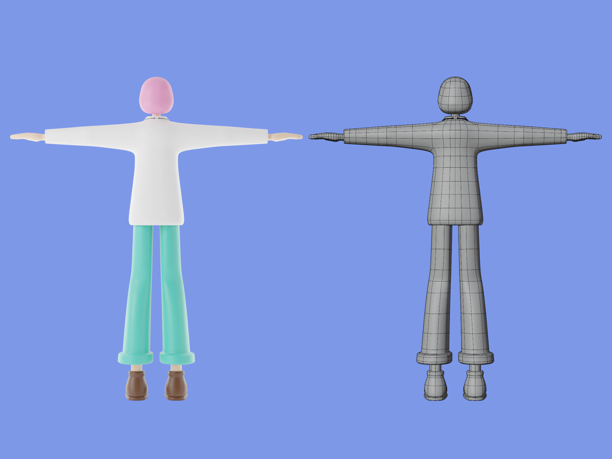 3d character woman doctor 3D model_5