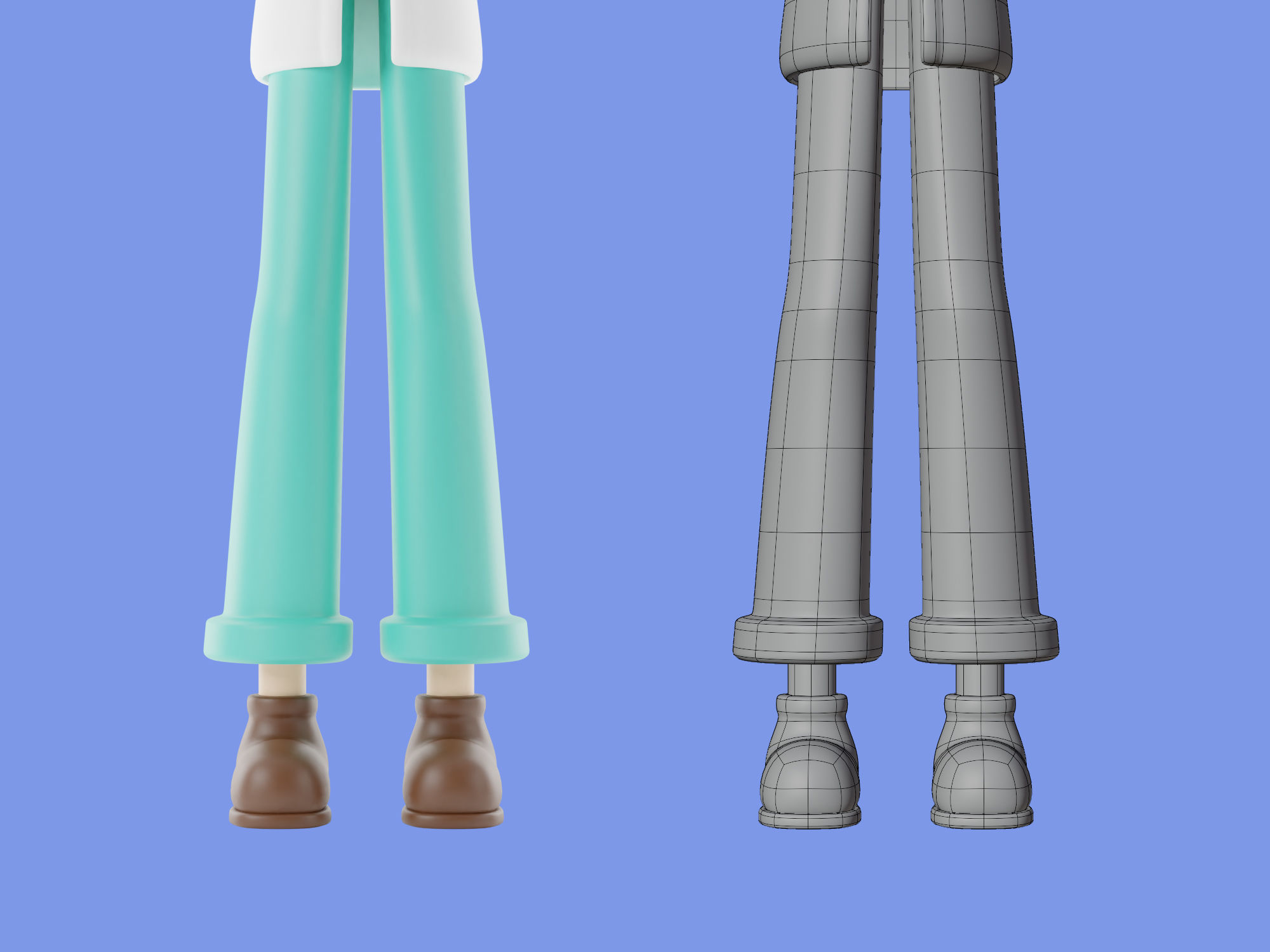 3d character woman doctor 3D model_2