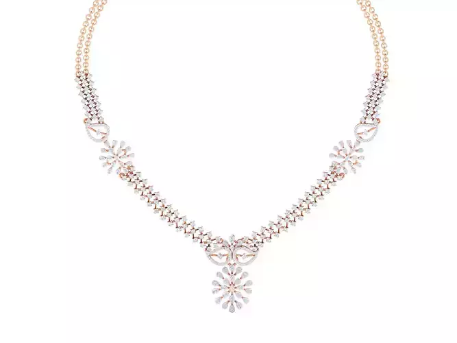 Women necklace 3dm stl render detail  3D print model