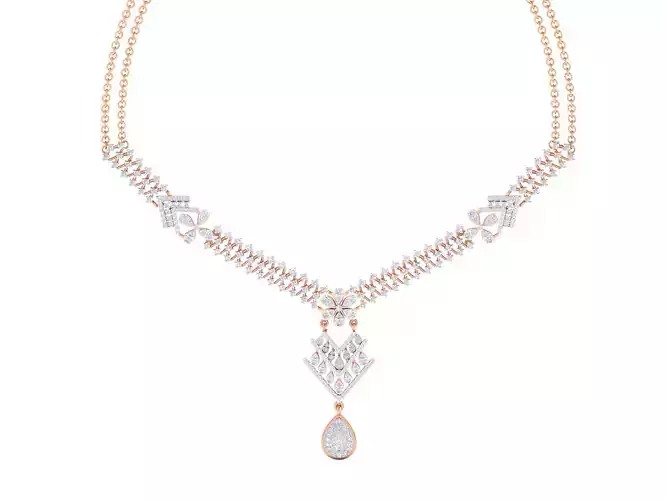 Women necklace 3dm stl render detail  3D print model