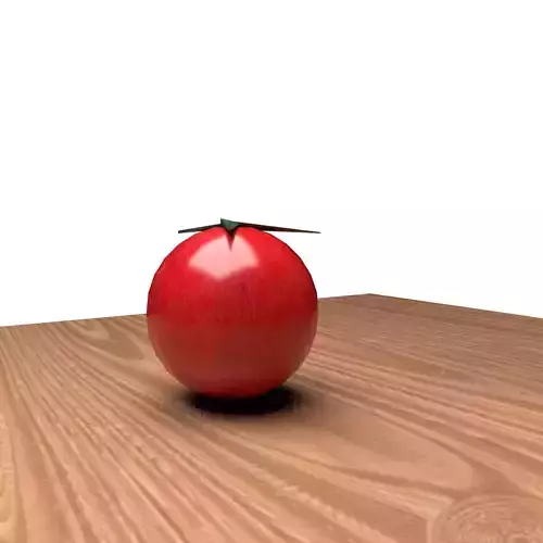 Tomato on wooden table
