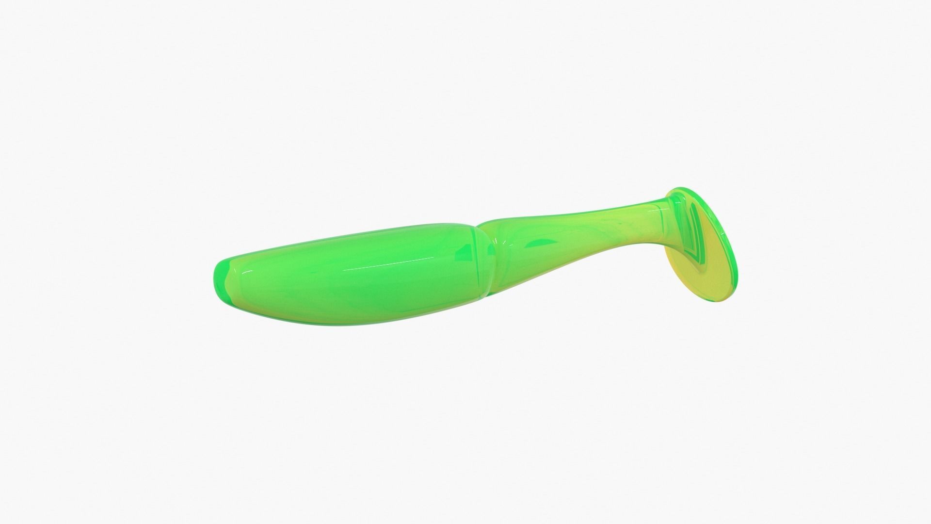 Soft plastic fishing lure 3D print model_5