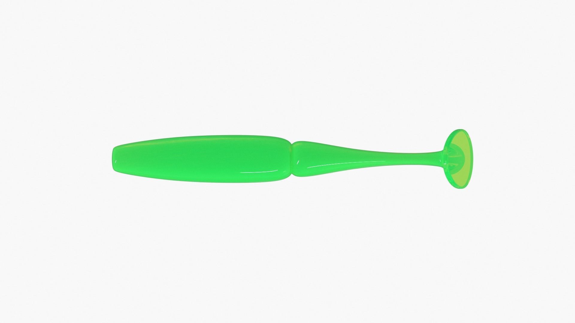 Soft plastic fishing lure 3D print model_2
