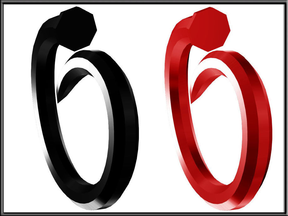 Nail Ring Low-poly 3D model_2