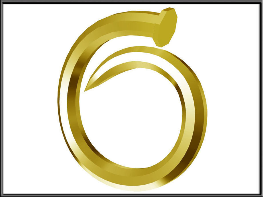 Nail Ring Low-poly 3D model_3